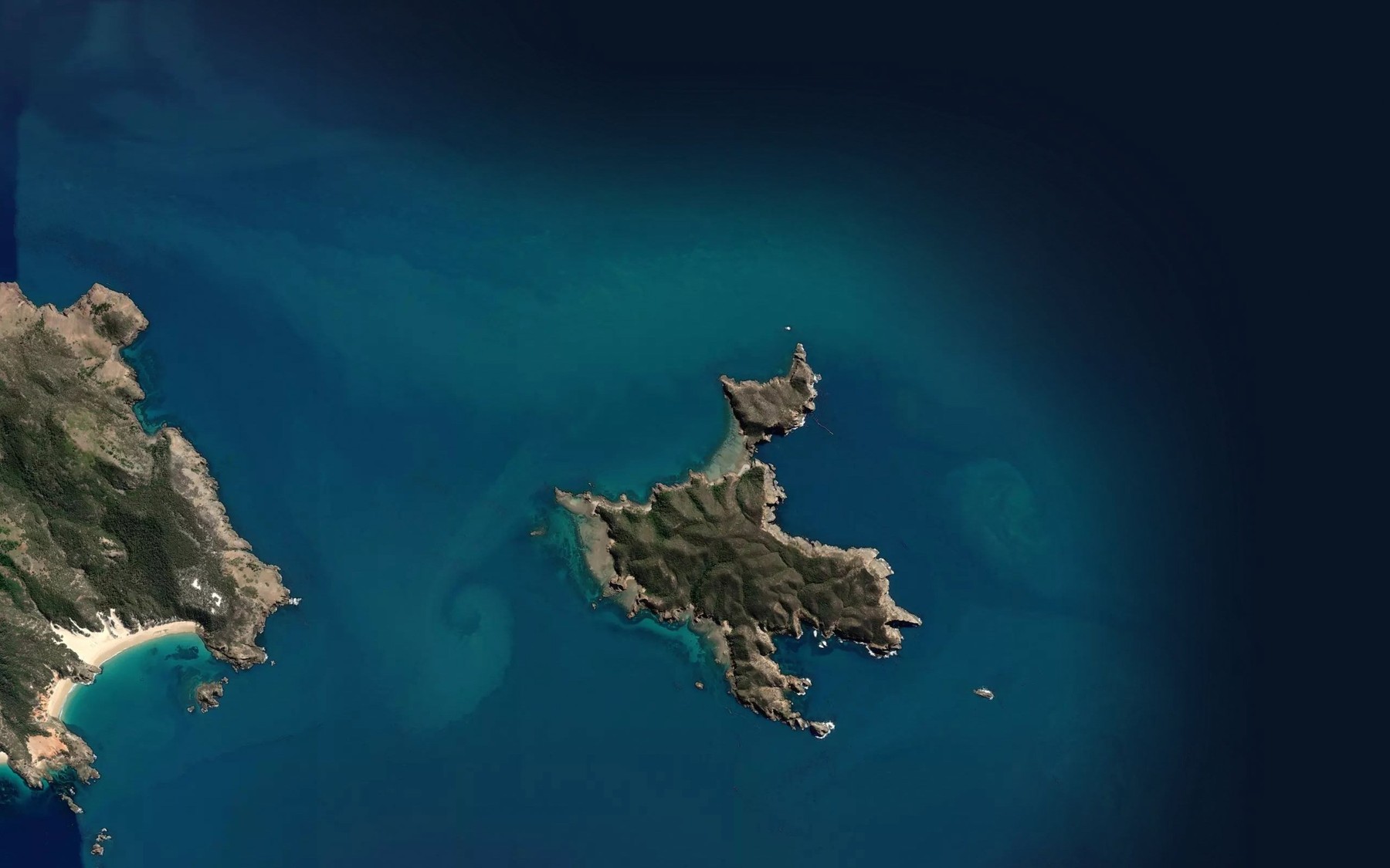 Satellite map of the Blunt Bay