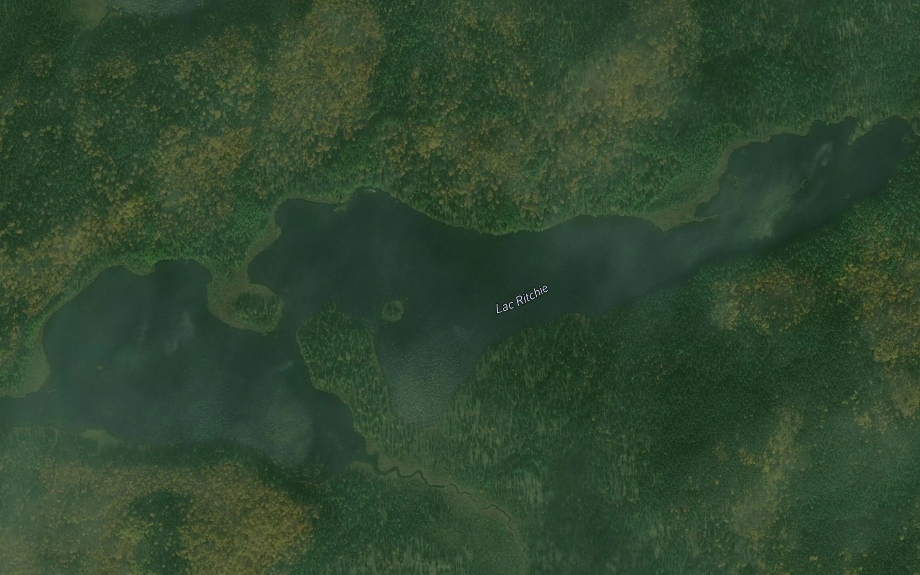 Satellite map of the Lac Ritchie
