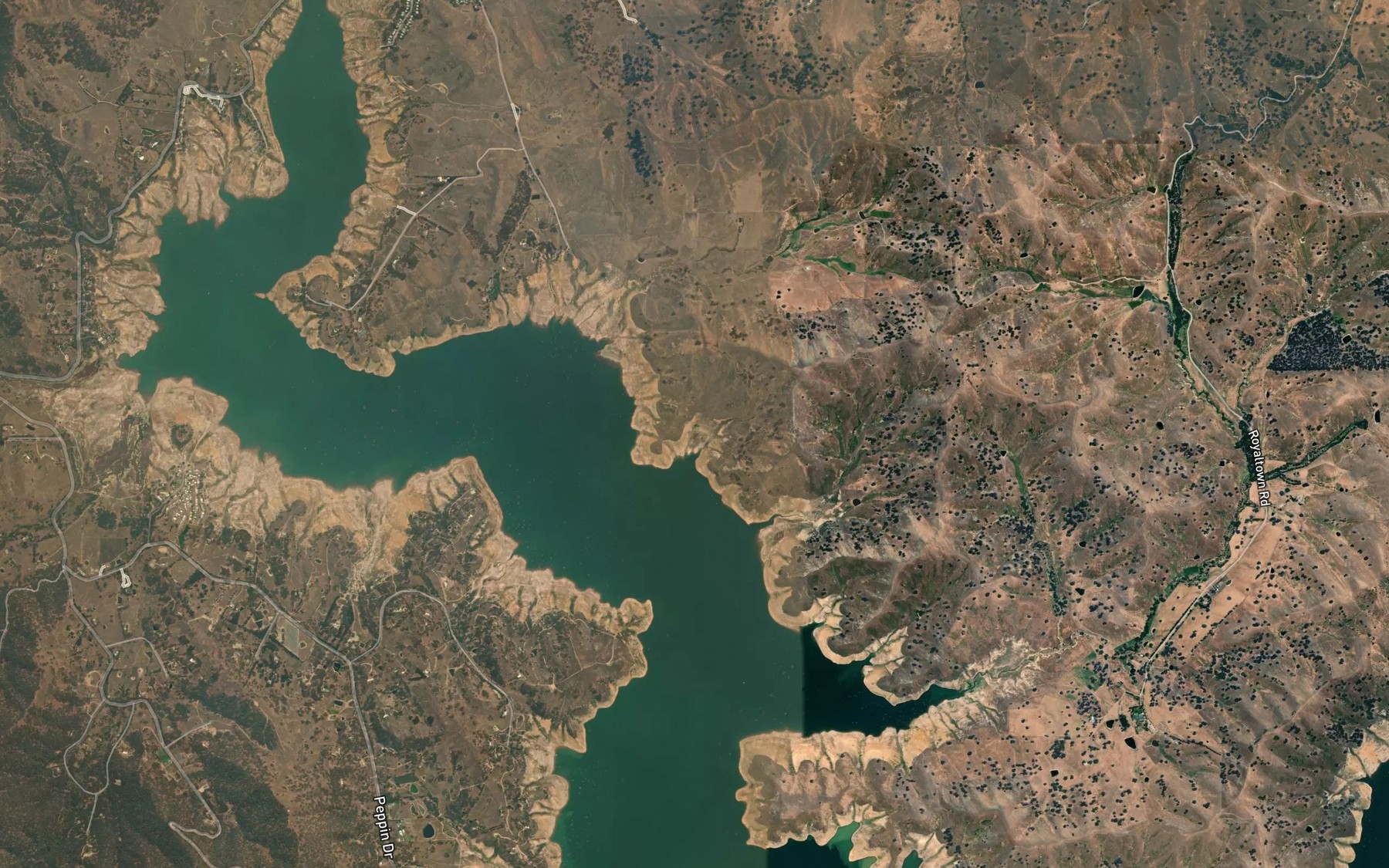 Satellite map of the Spring Bay