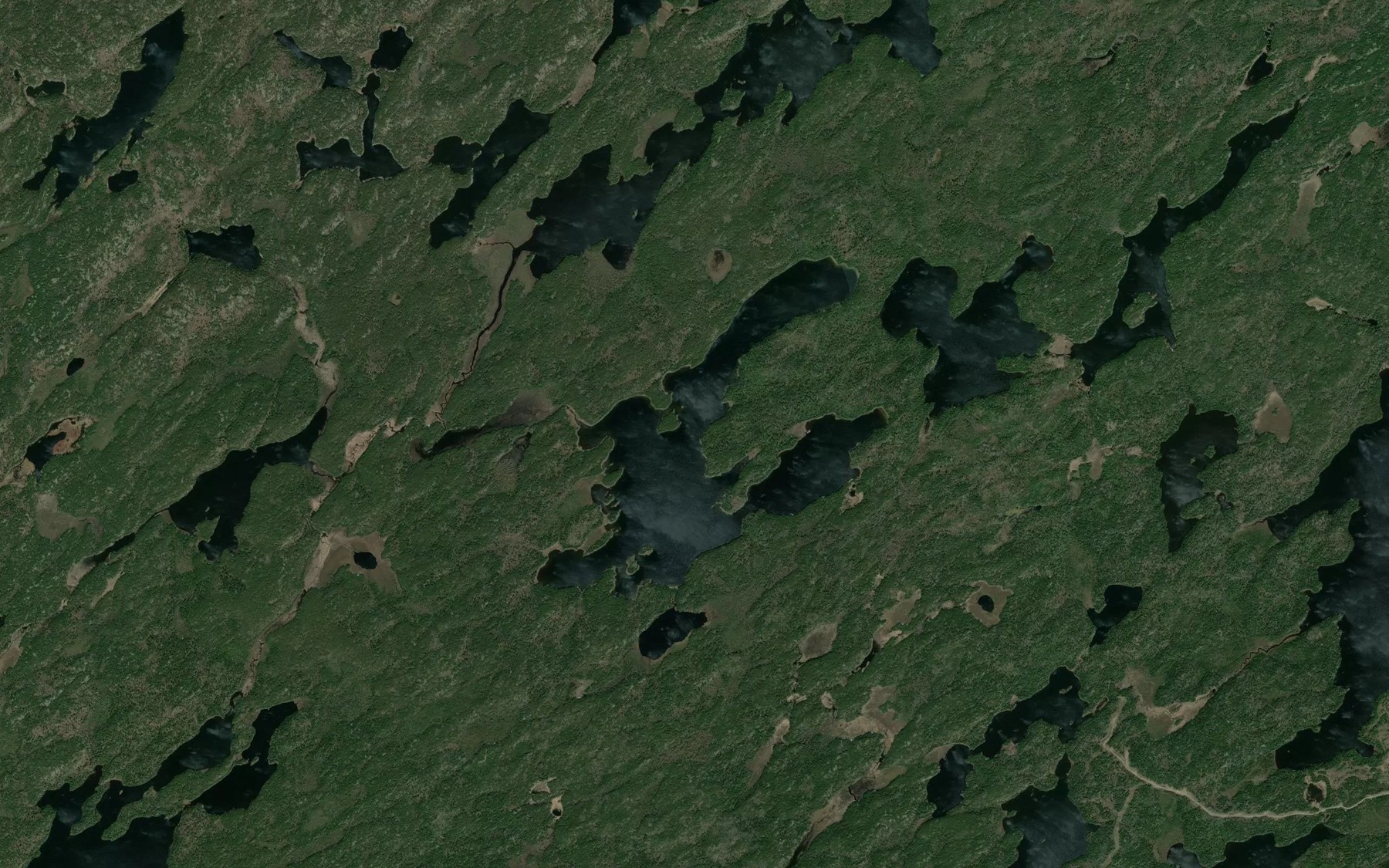 Satellite map of the McKinstry Lake