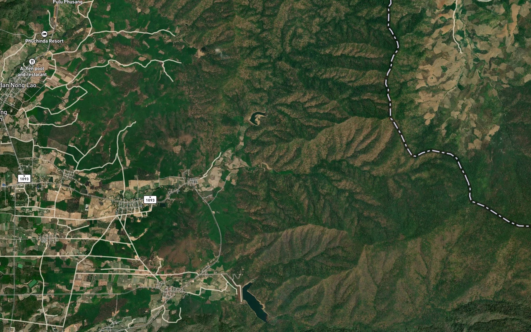 Satellite map of the Ang Kep Nam Ban Hua Na