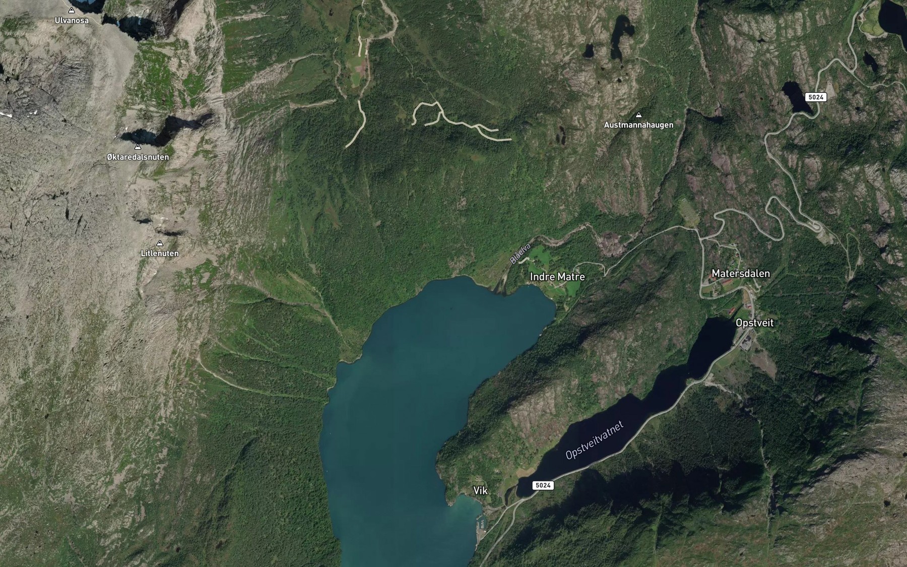 Satellite map of the Oyravik