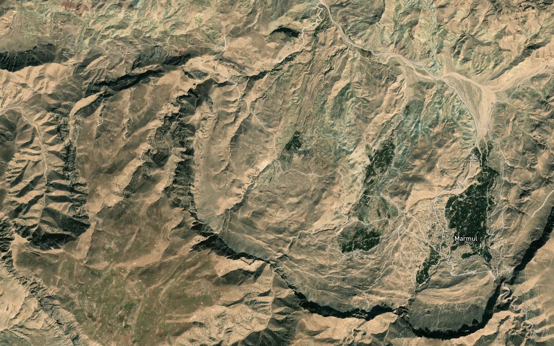 Satellite map of the Uluchak