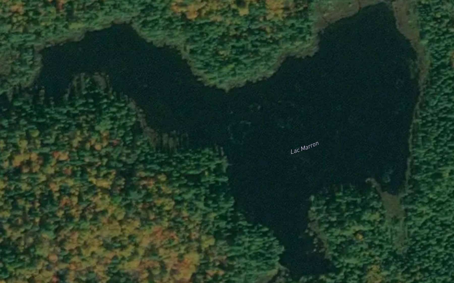 Satellite map of the Lac Marron