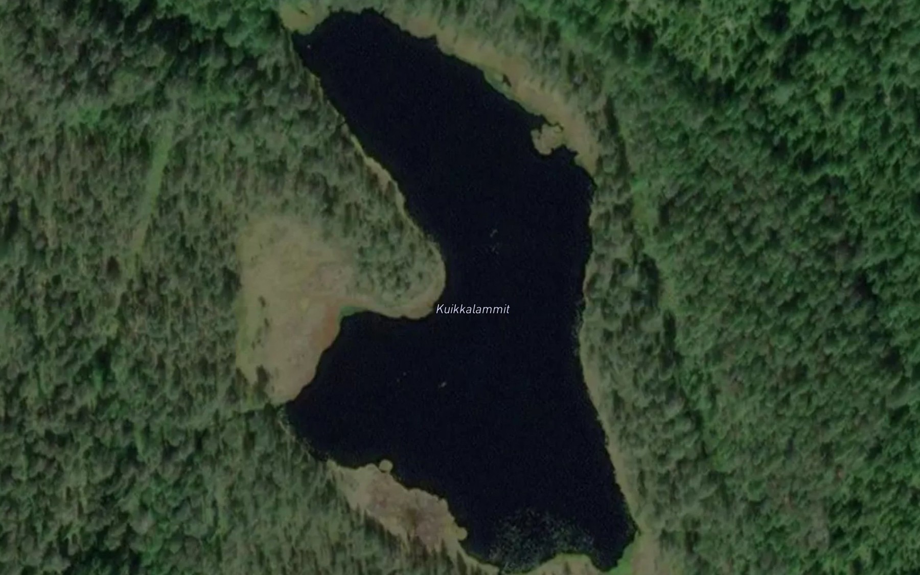 Satellite map of the Kuikkalammit