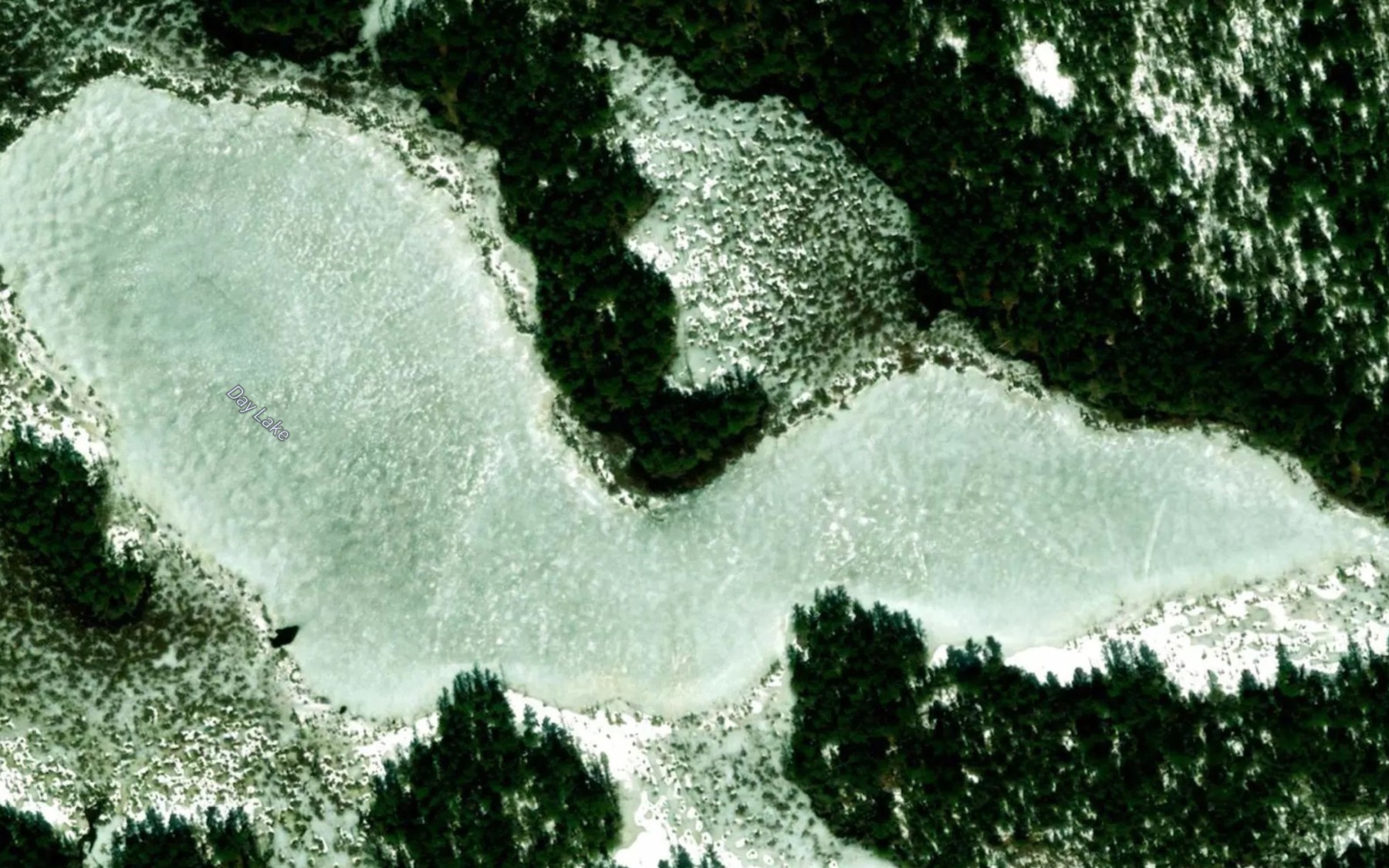 Satellite map of the Day Lake