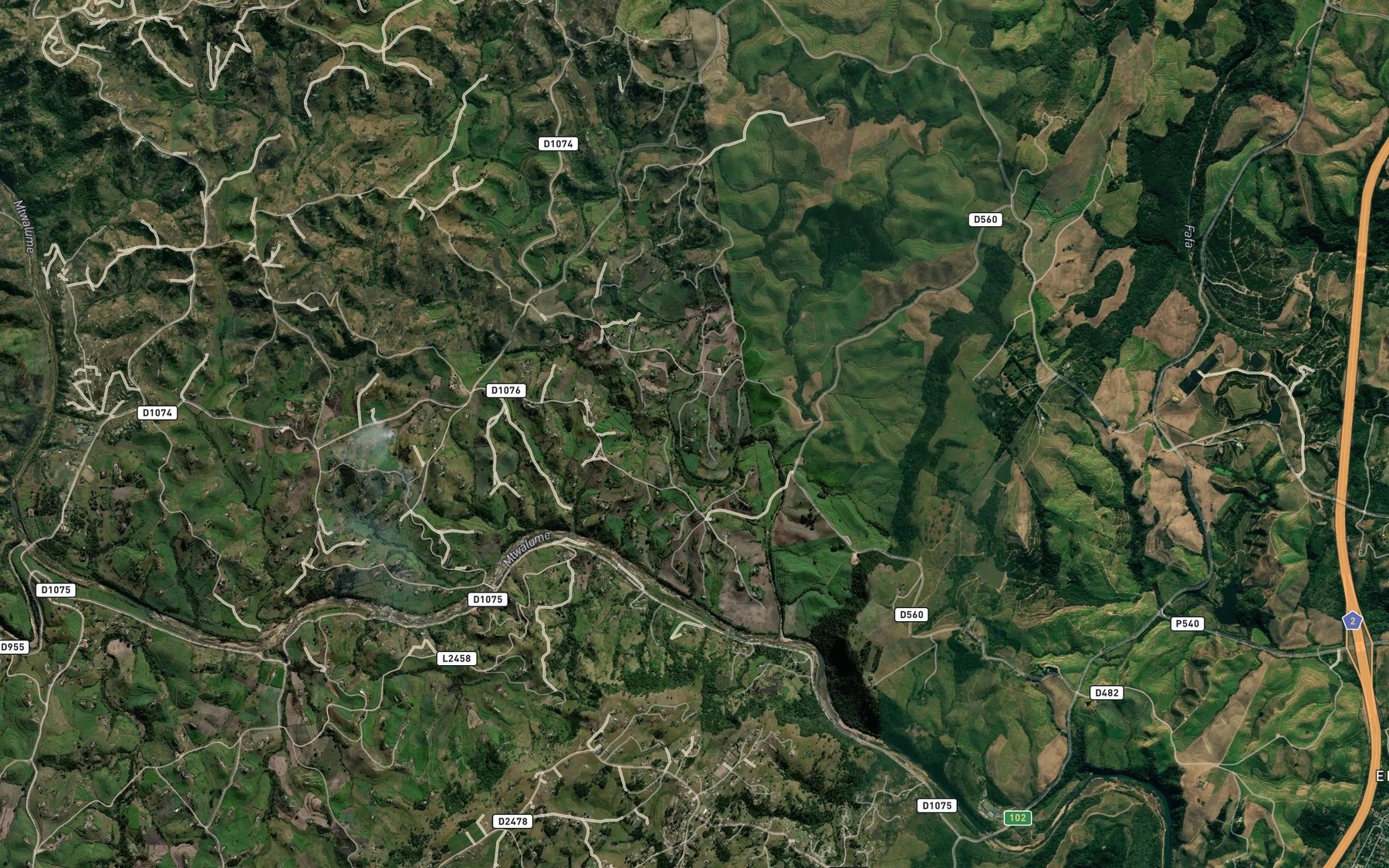 Satellite map of the Stilewu