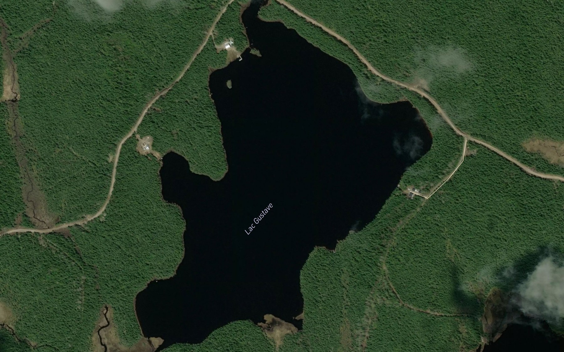 Satellite map of the Lac Gustave
