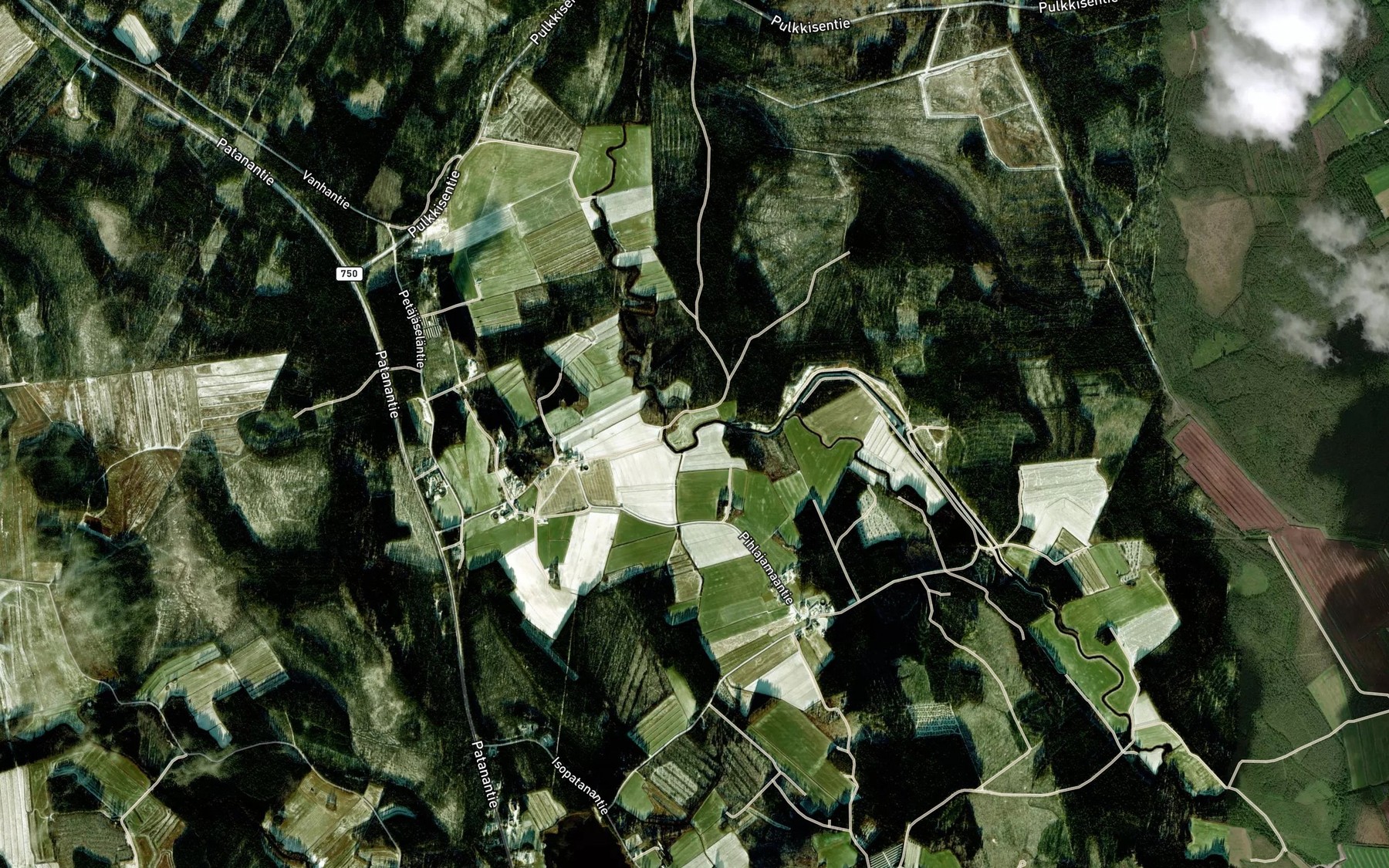 Satellite map of the Myllykoski