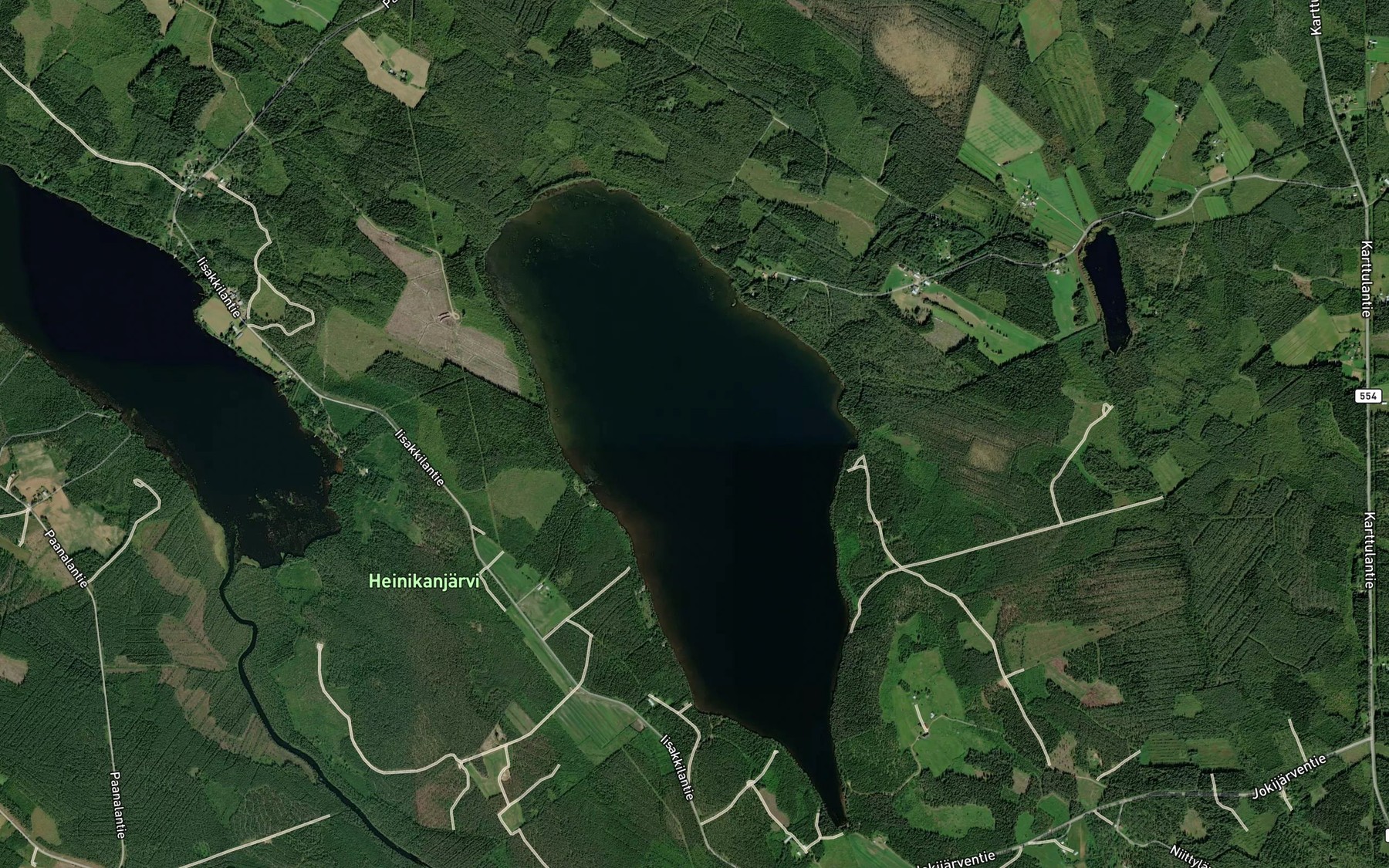 Satellite map of the Heinikanjarvi