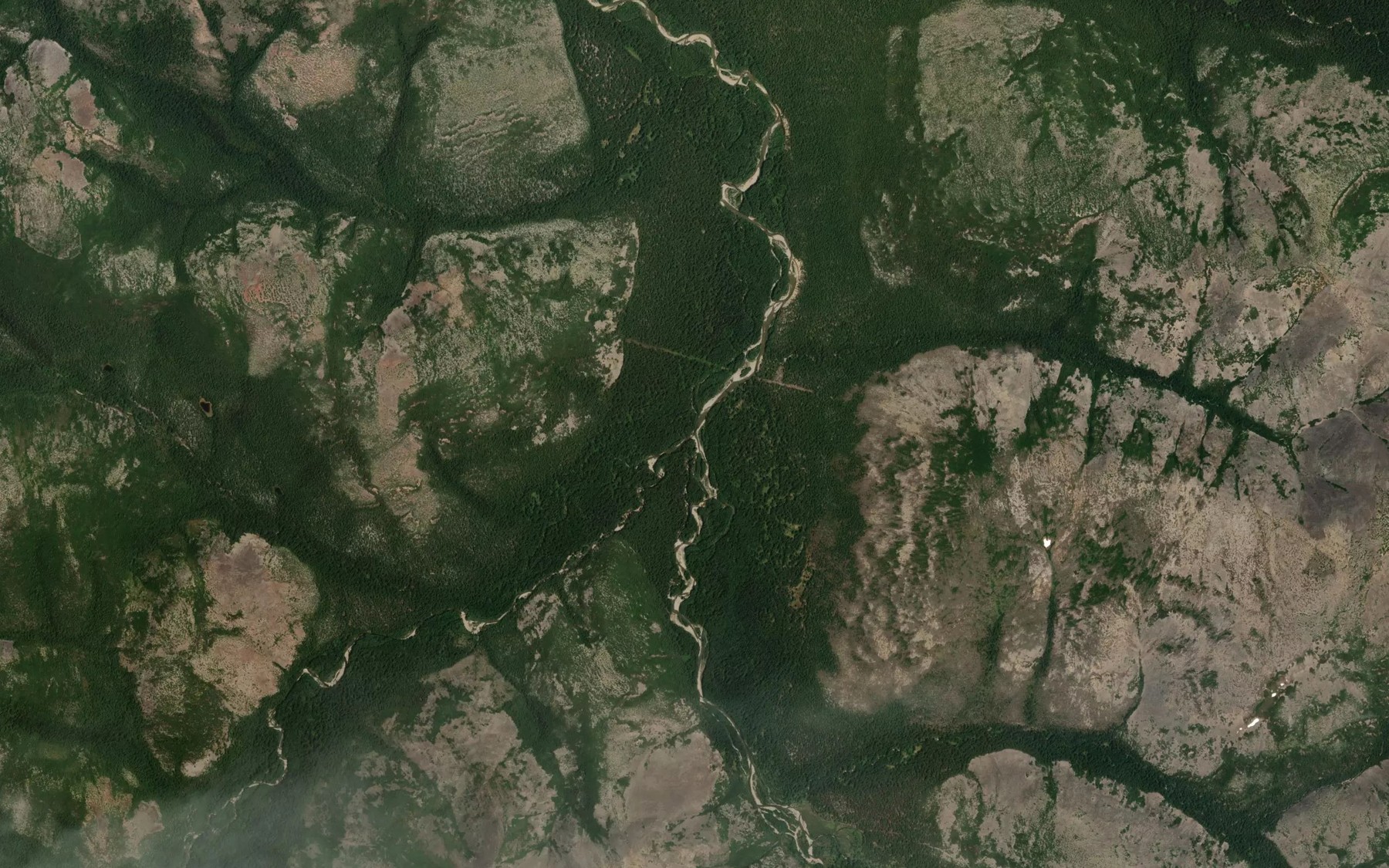 Satellite map of the Kurung-Makit