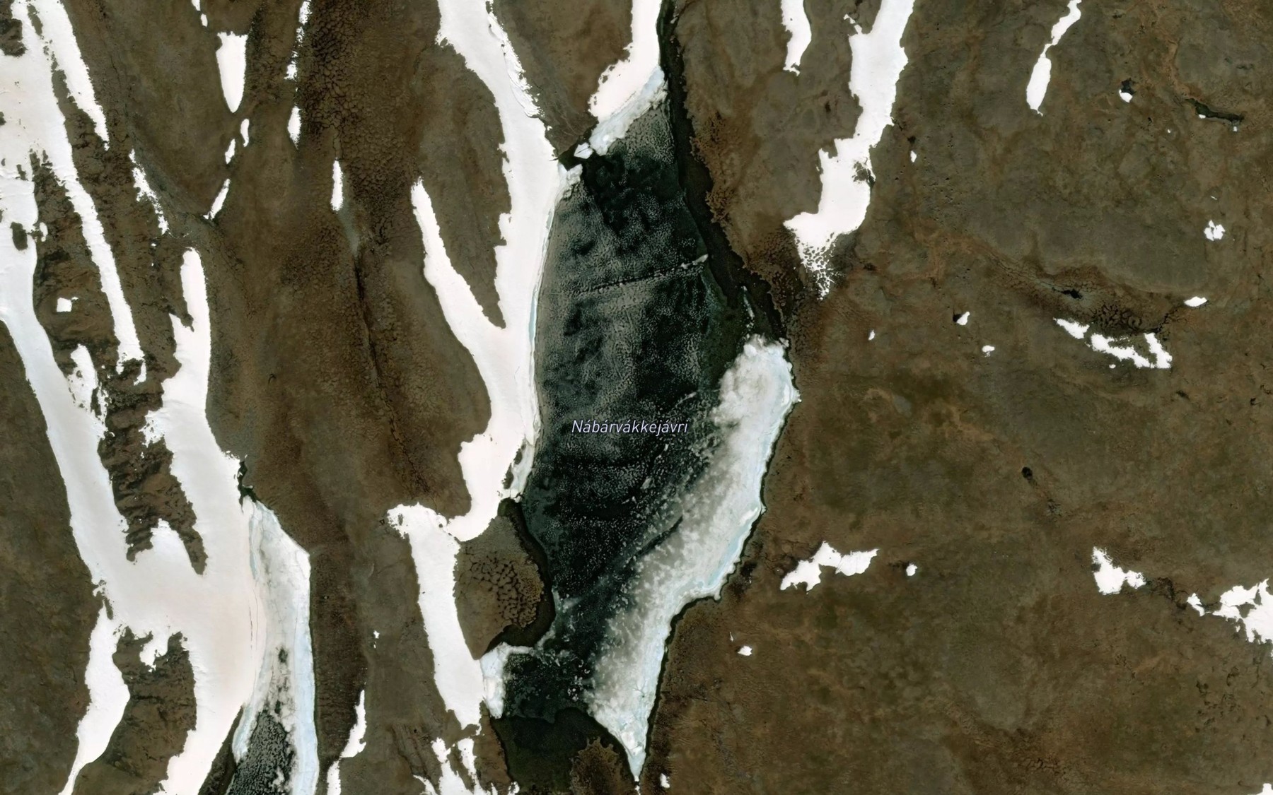Satellite map of the Nabarvaggejavri