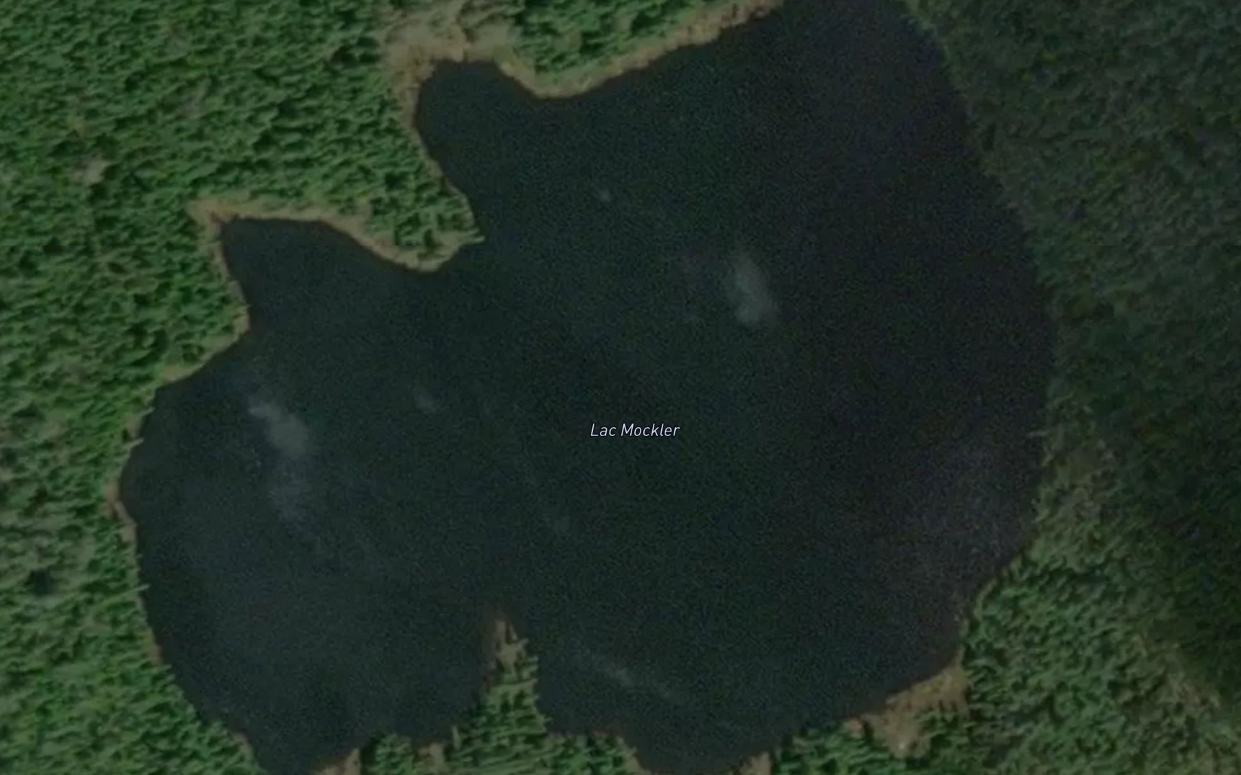 Satellite map of the Lac Mockler