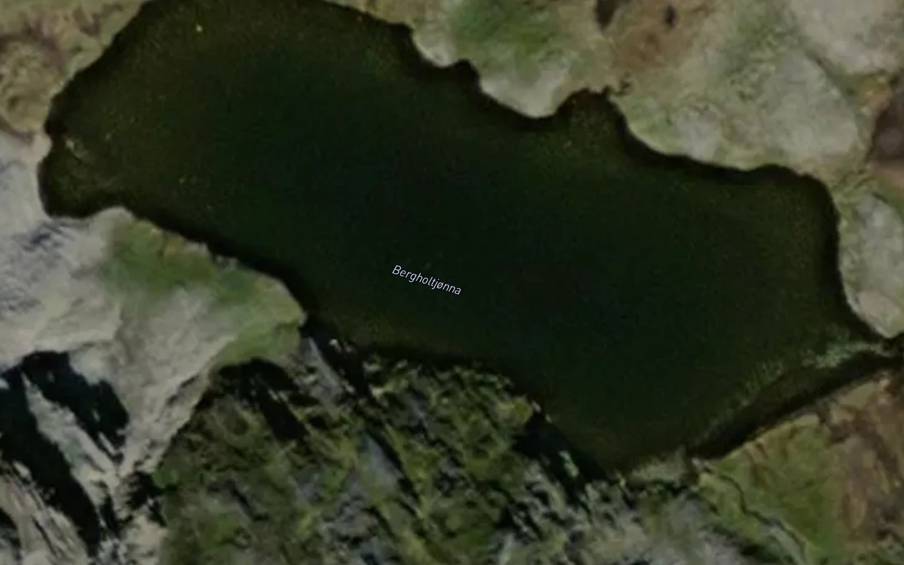 Satellite map of the Bergholtjorna