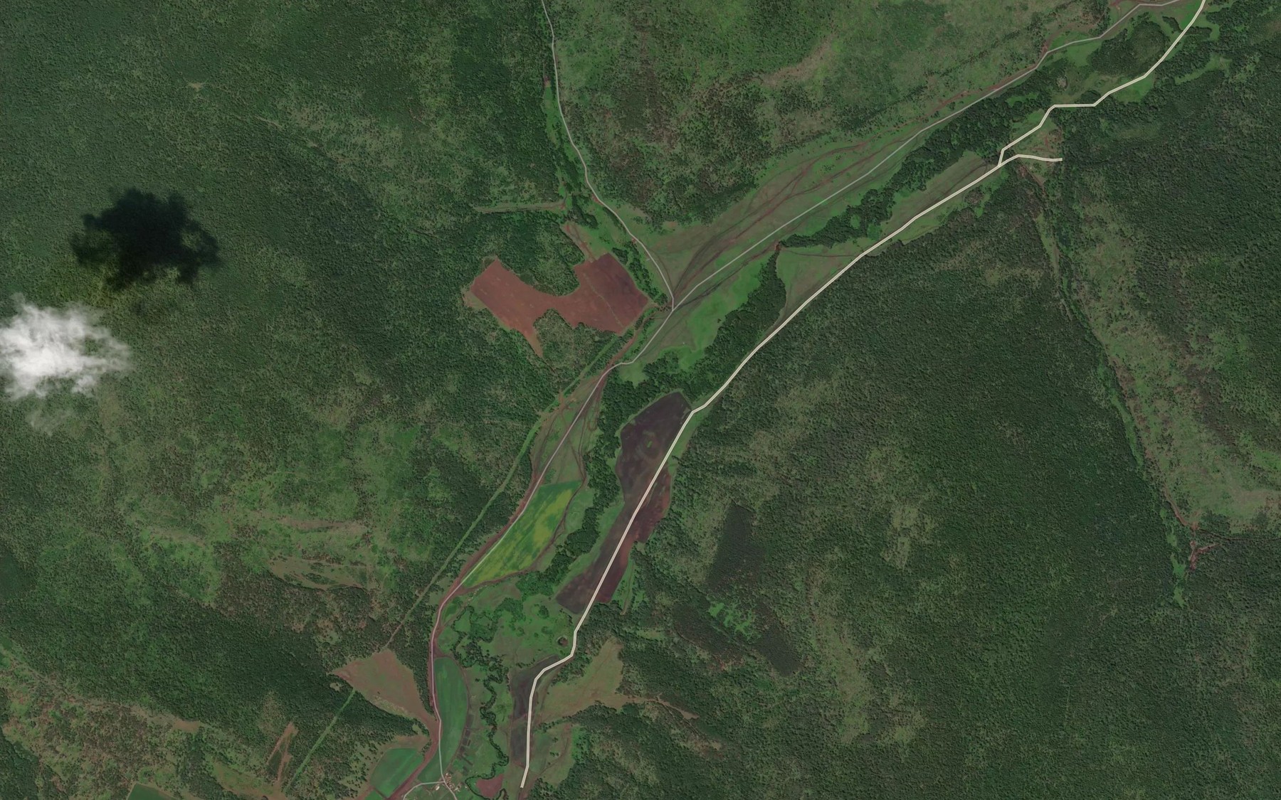Satellite map of the Pravyy Odelin