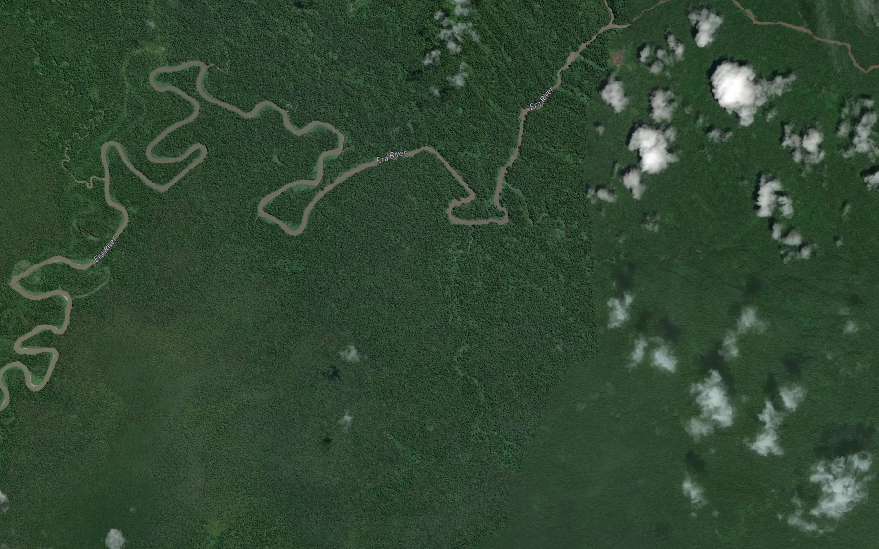 Satellite map of the Depot Creek