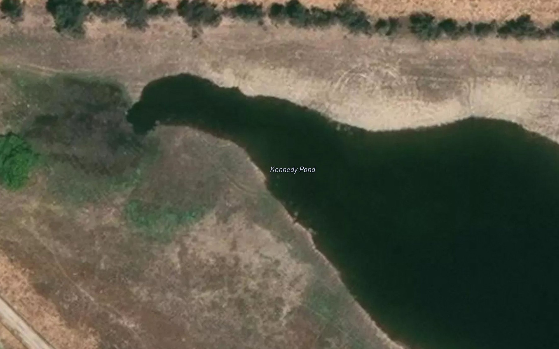Satellite map of the Kennedy Pond