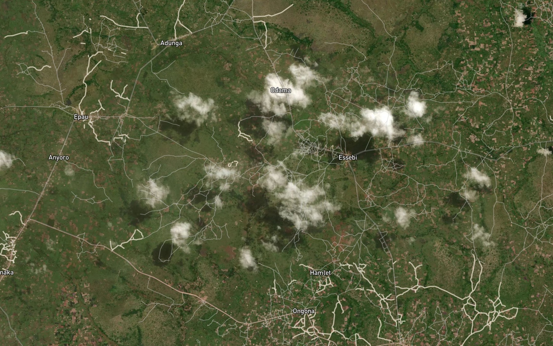 Satellite map of the Belio