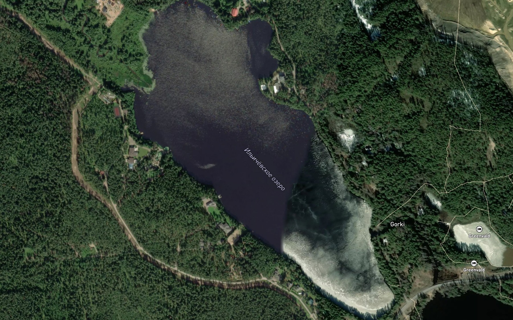 Satellite map of the Ozero Il'ichevskoye