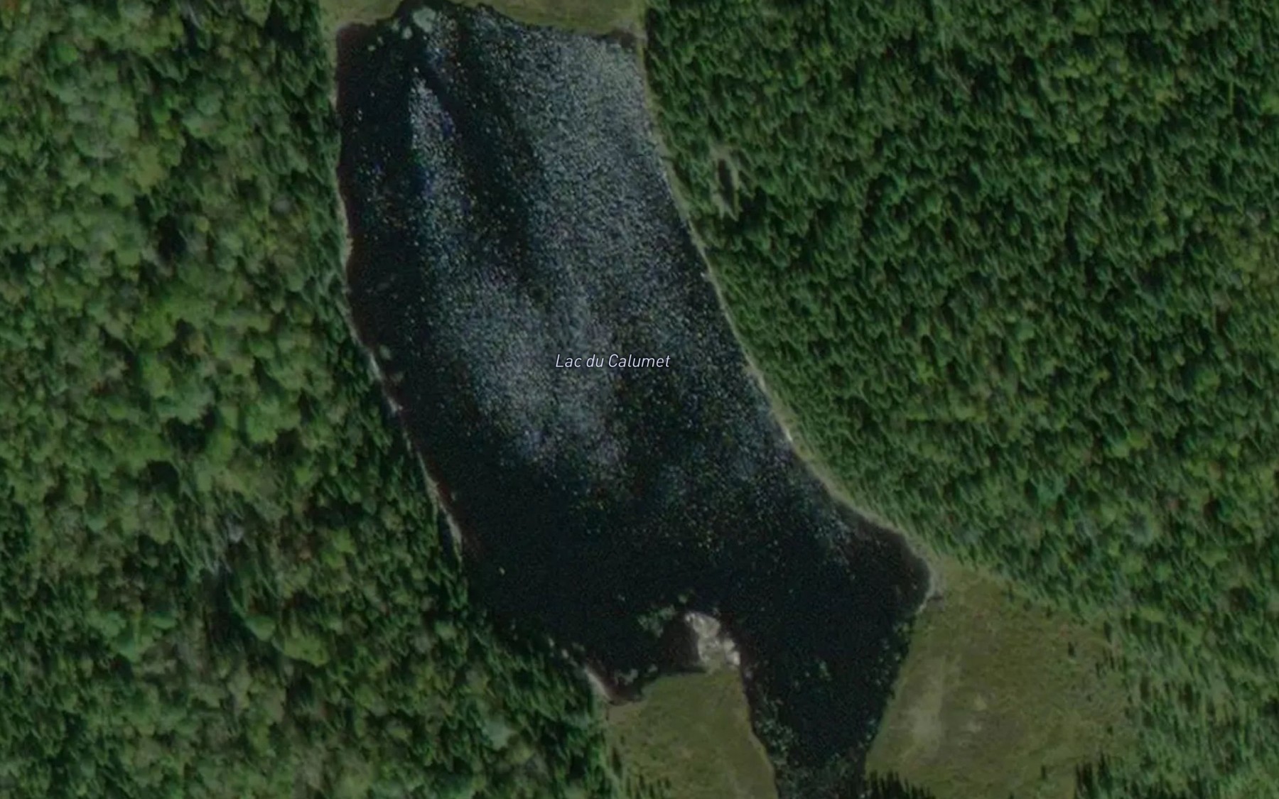 Satellite map of the Lac du Calumet