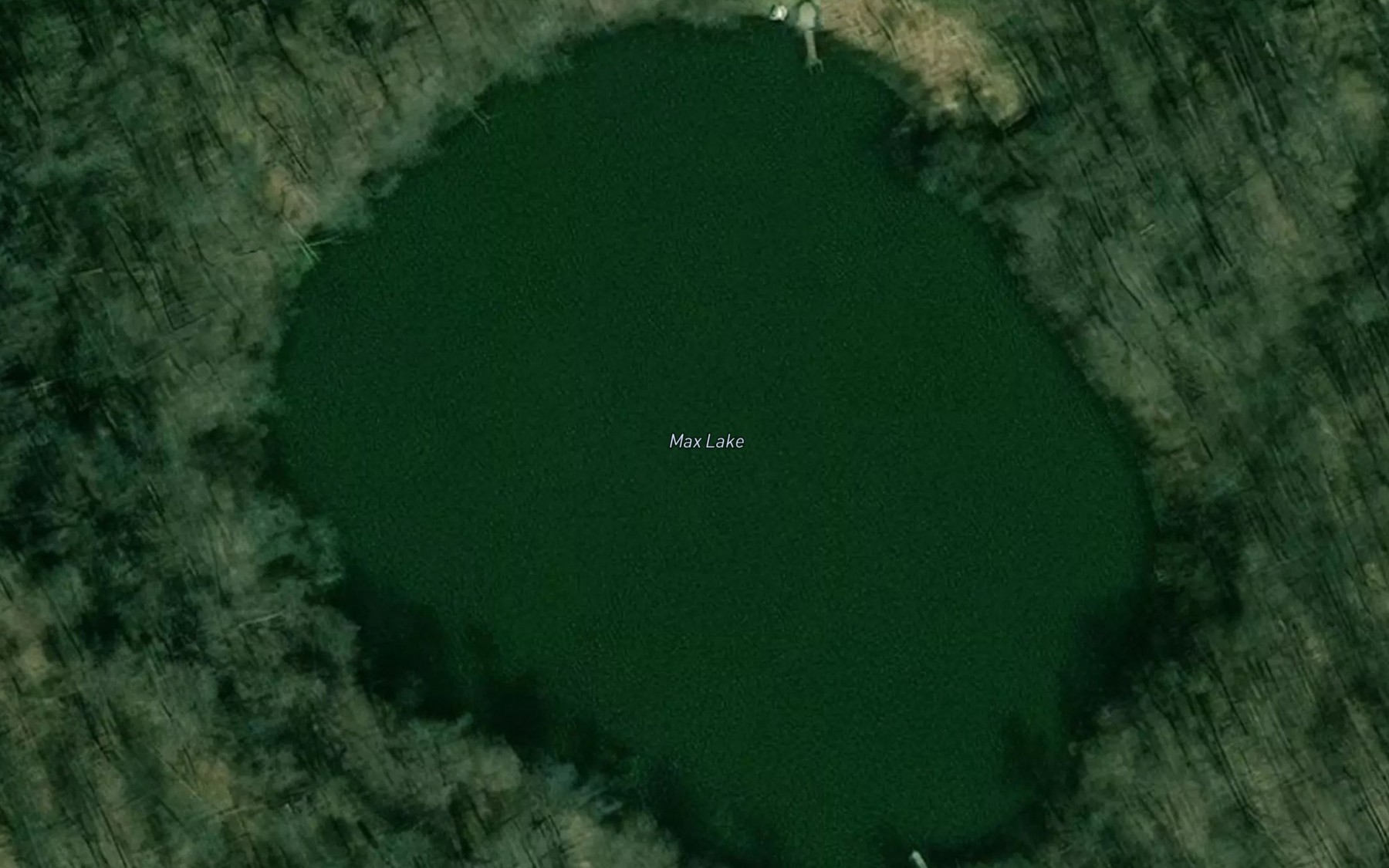 Satellite map of the Max Lake