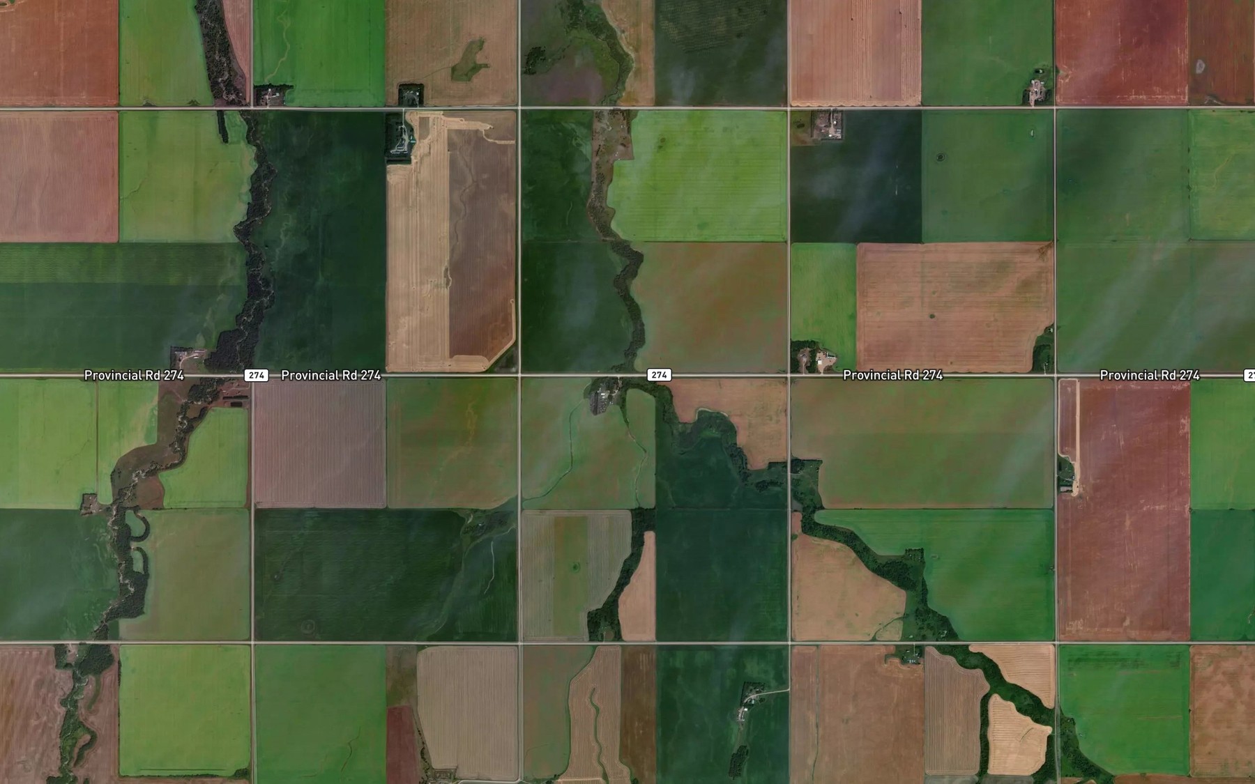 Satellite map of the Walker Creek