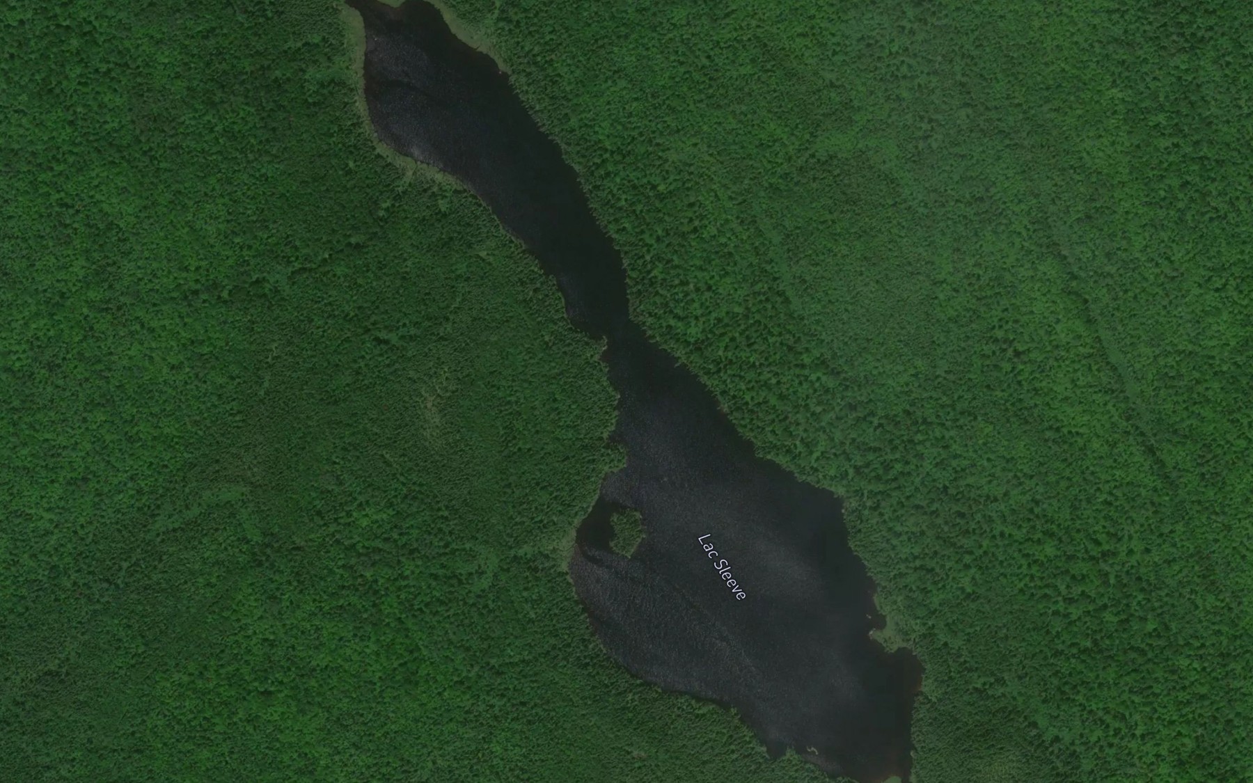 Satellite map of the Lac Sleeve