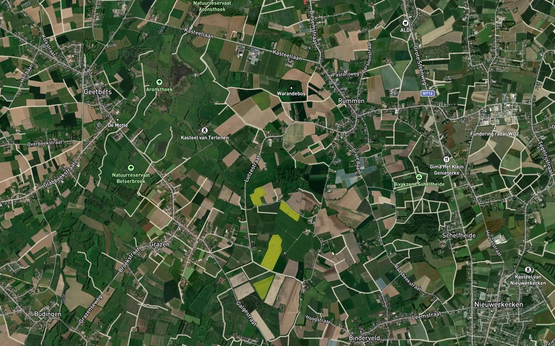 Satellite map of the Raasbeek