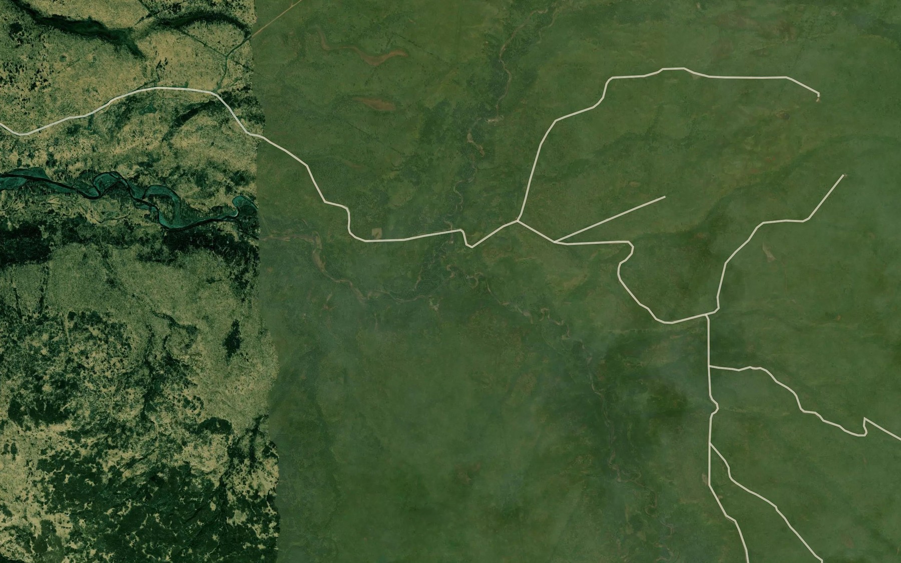 Satellite map of the North Fork Deep Creek