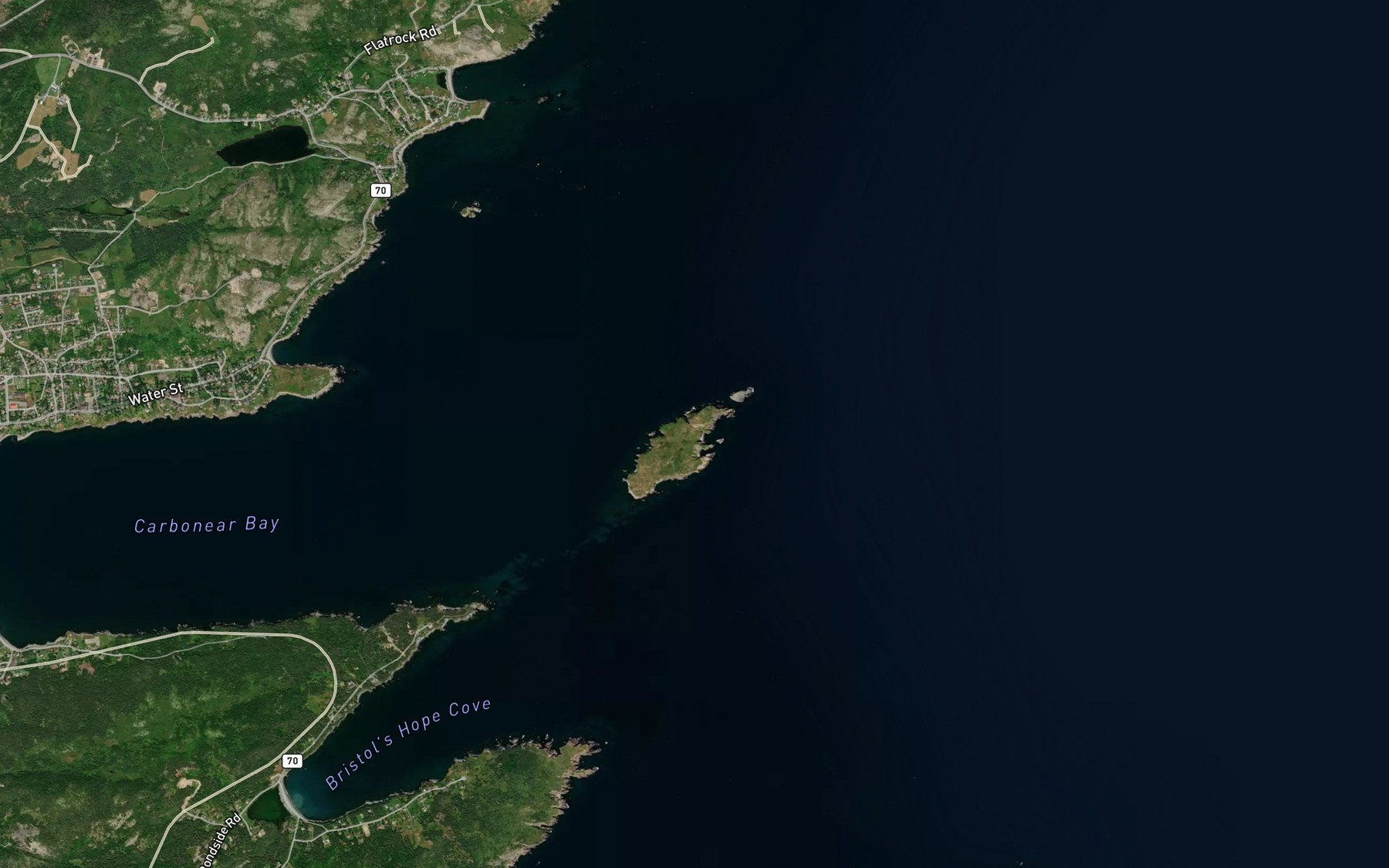 Satellite map of the Golden Cup