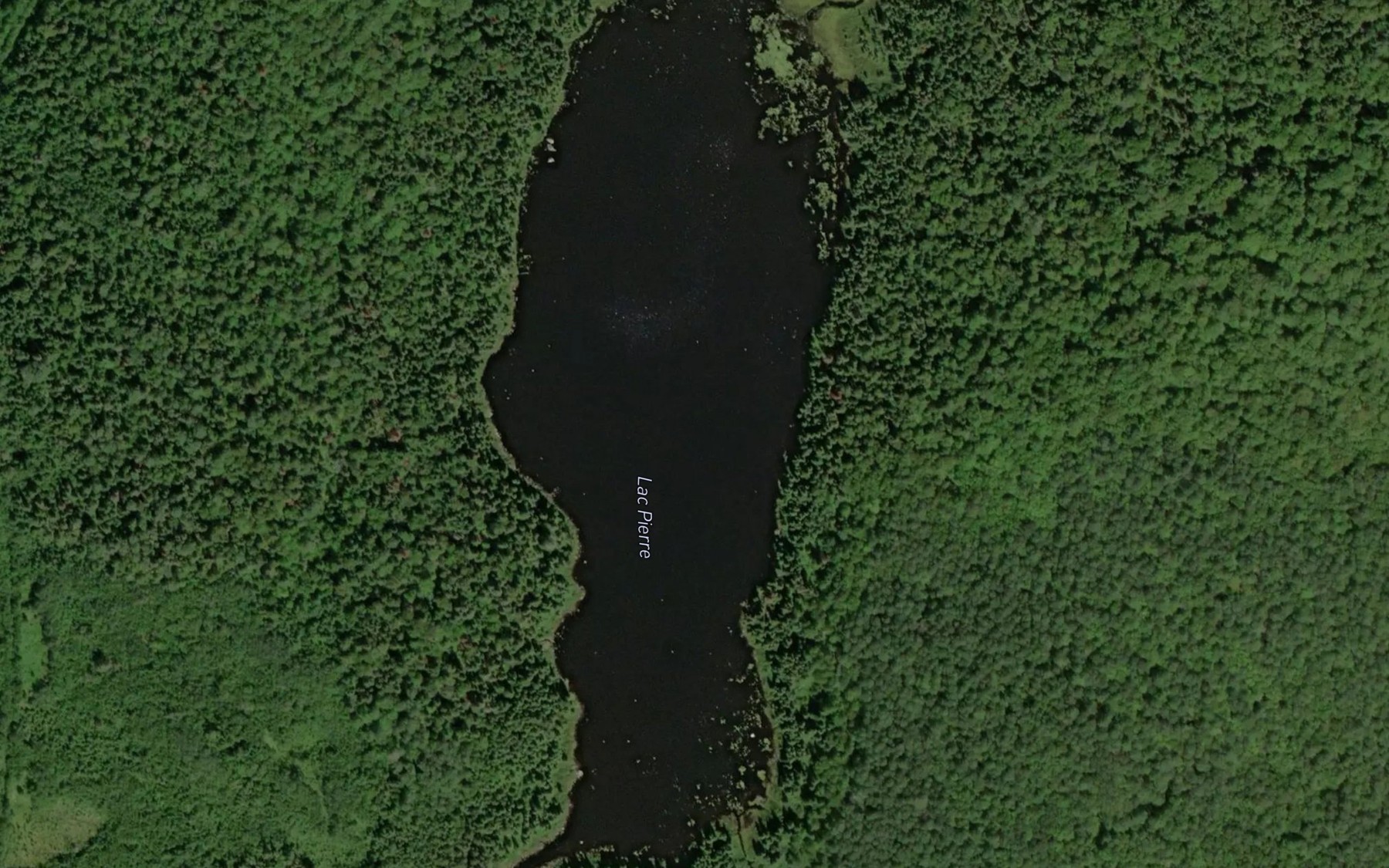 Satellite map of the Lac Pierre