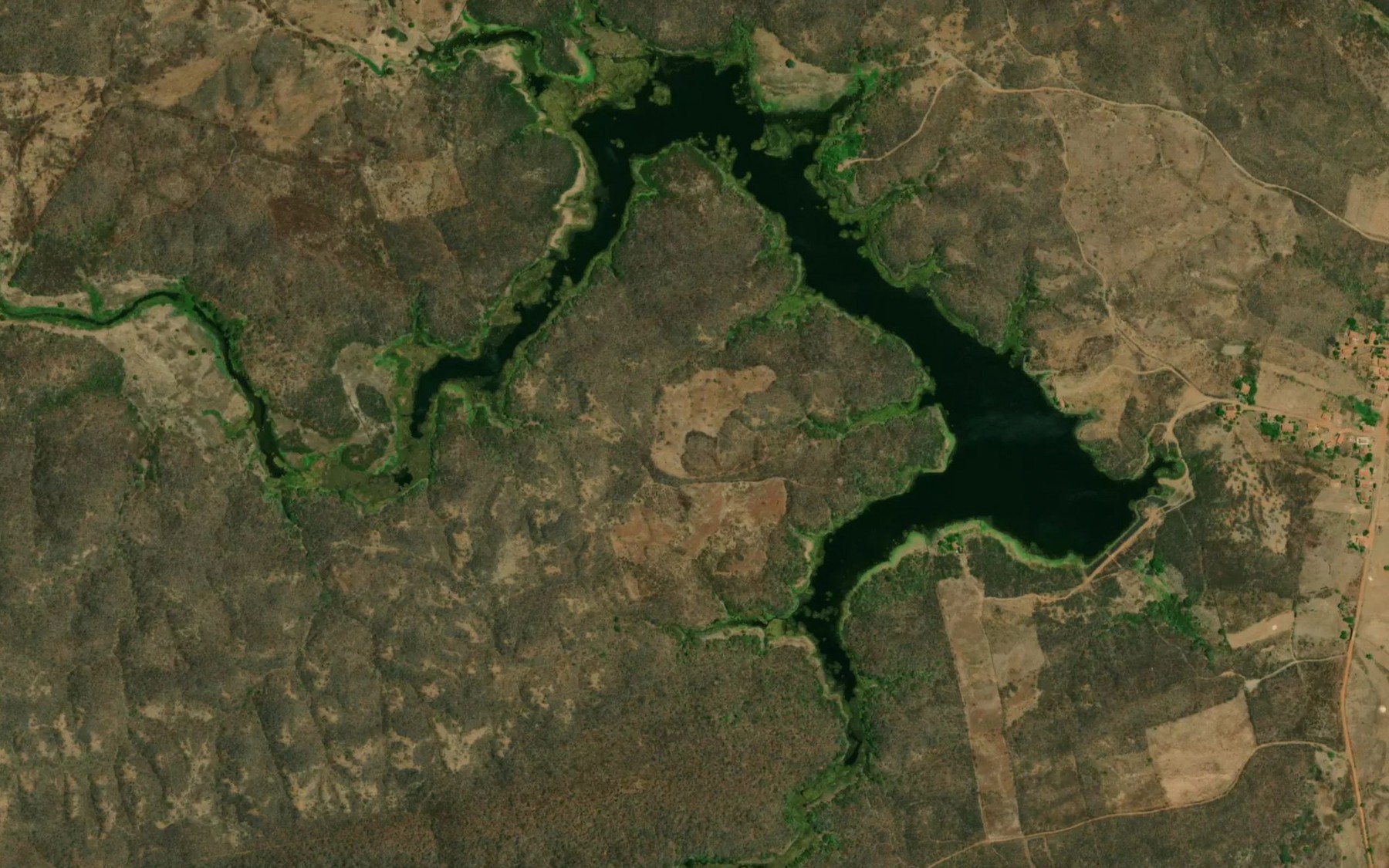 Satellite map of the Acude Tatajuba