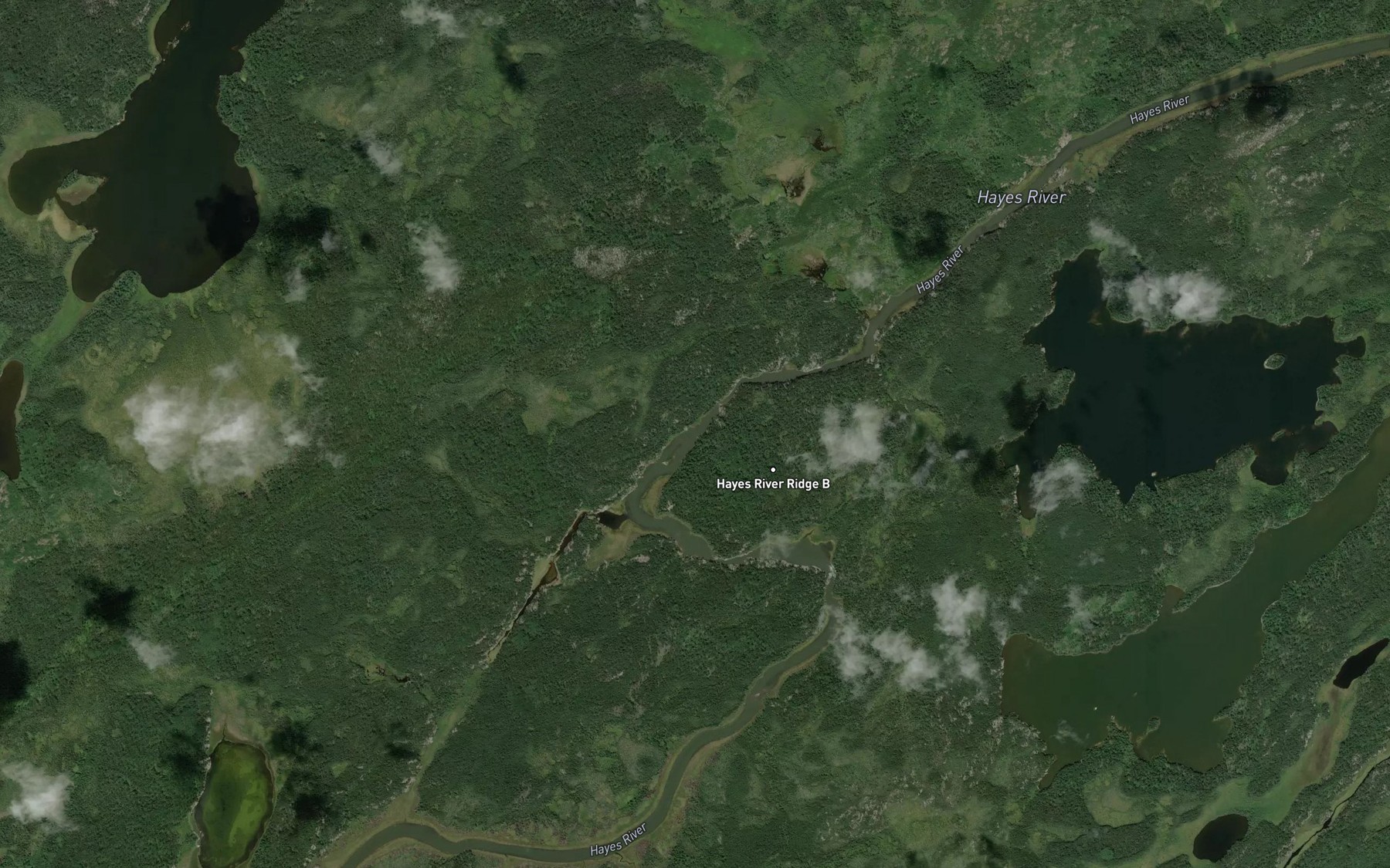 Satellite map of the Ohoomisewe Rapids