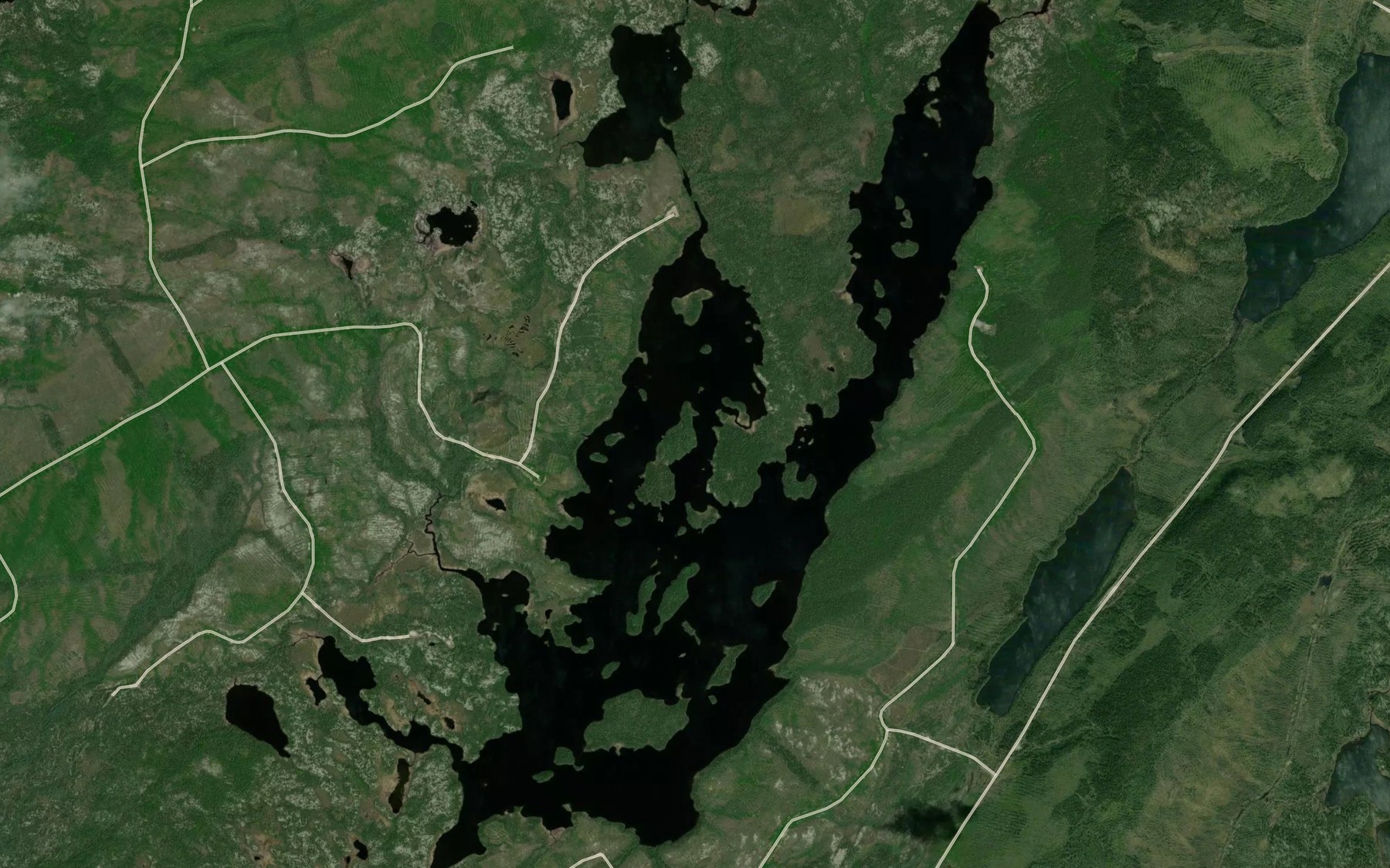 Satellite map of the Lac Pointeau