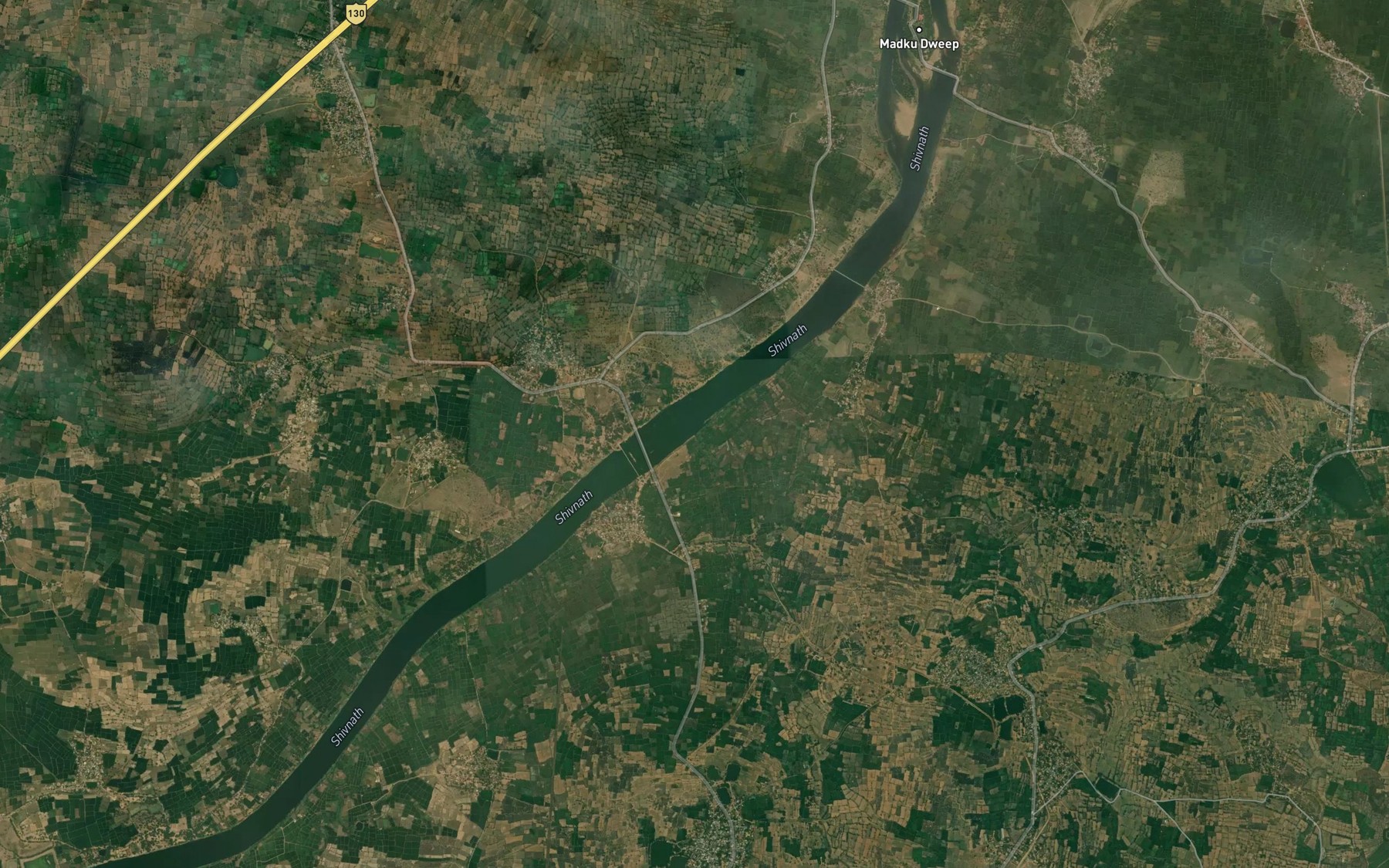 Satellite map of the Tarai Nadi