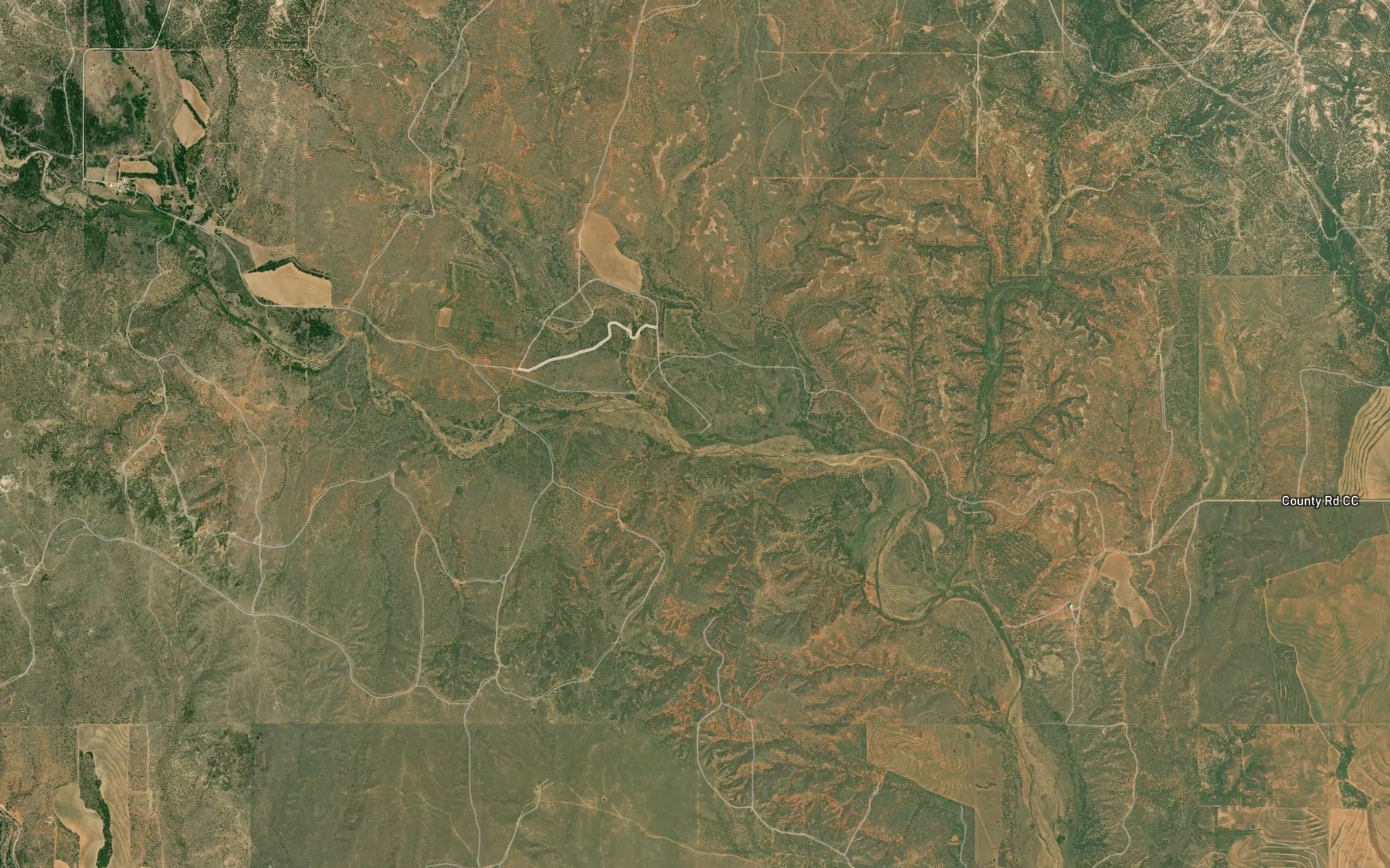 Satellite map of the Indian Creek Spring