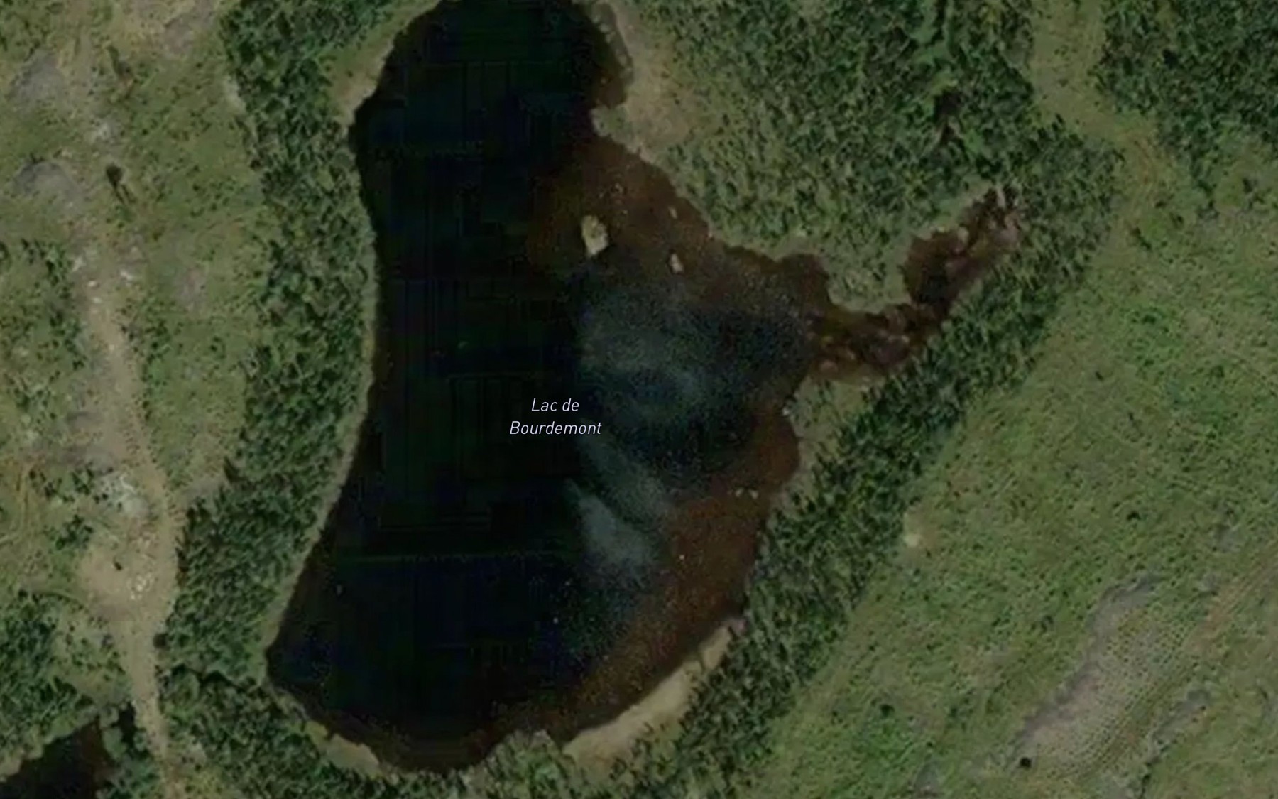 Satellite map of the Lac de Bourdemont