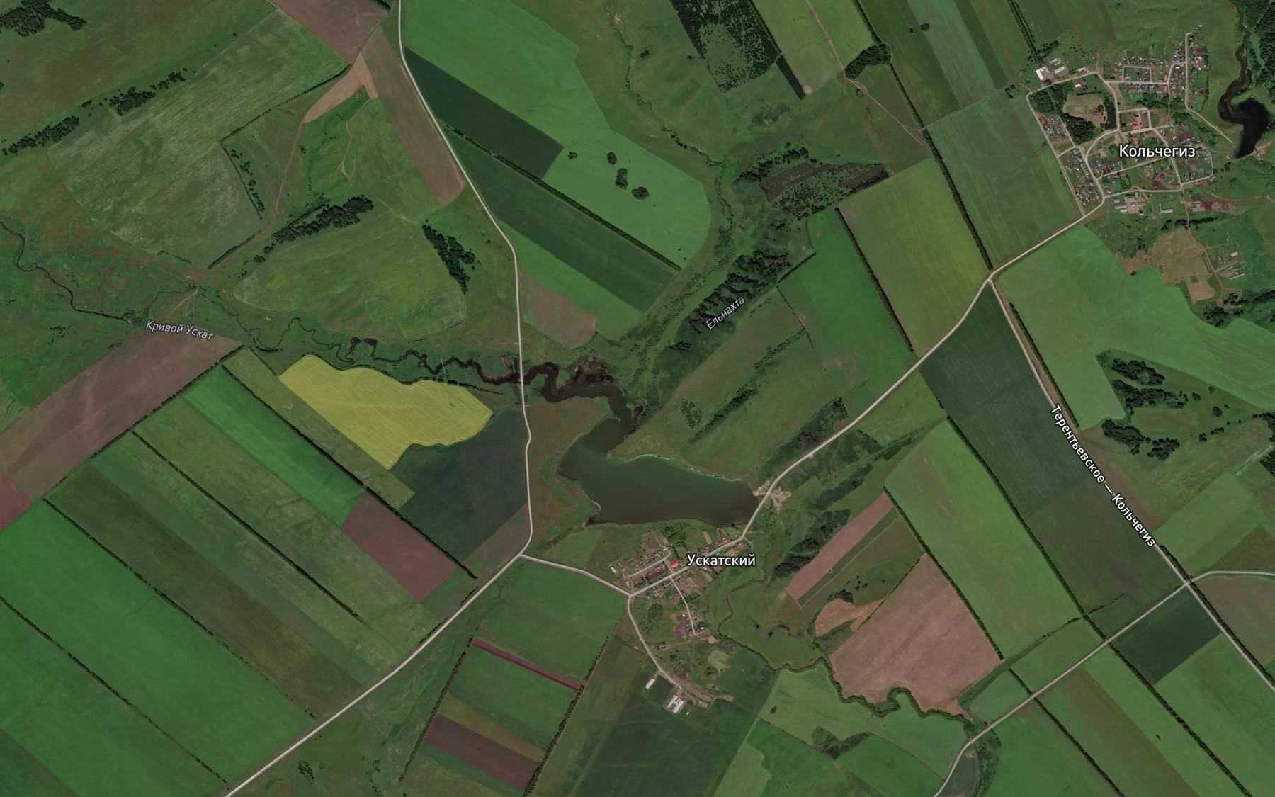Satellite map of the Yel'nakhta
