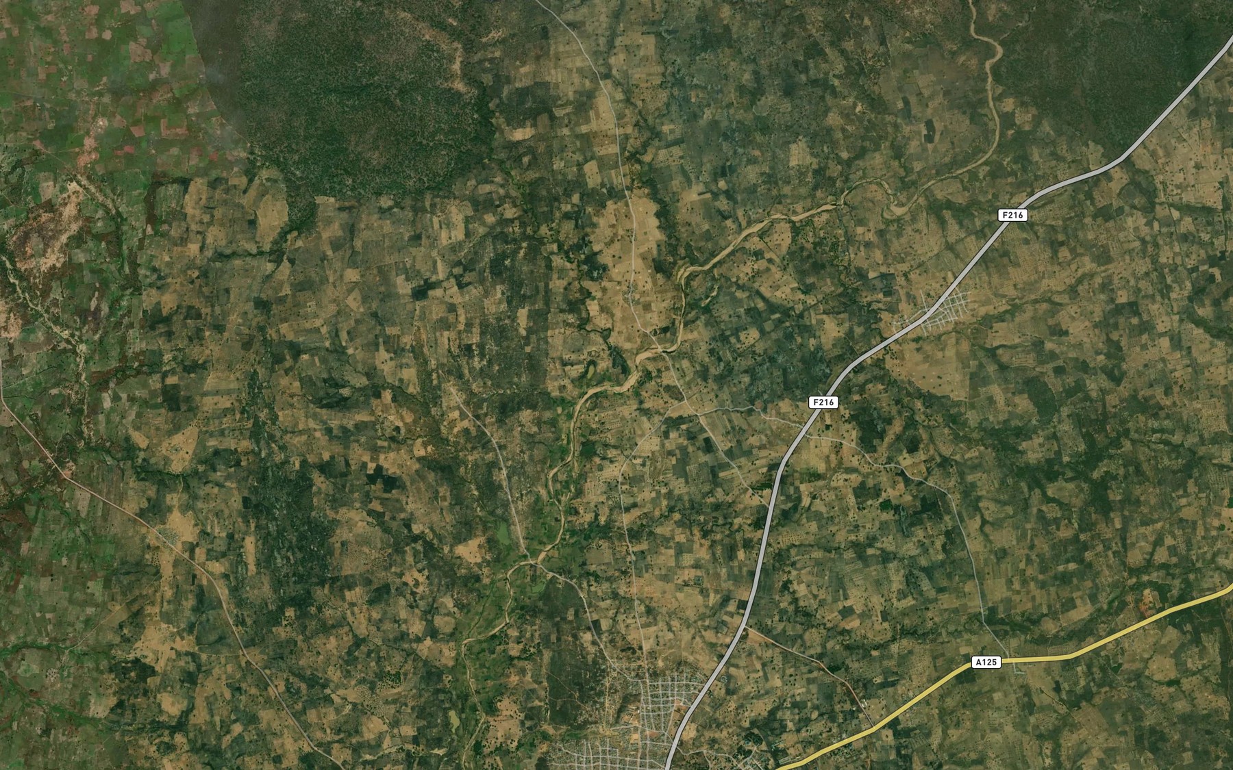 Satellite map of the River Ikungu