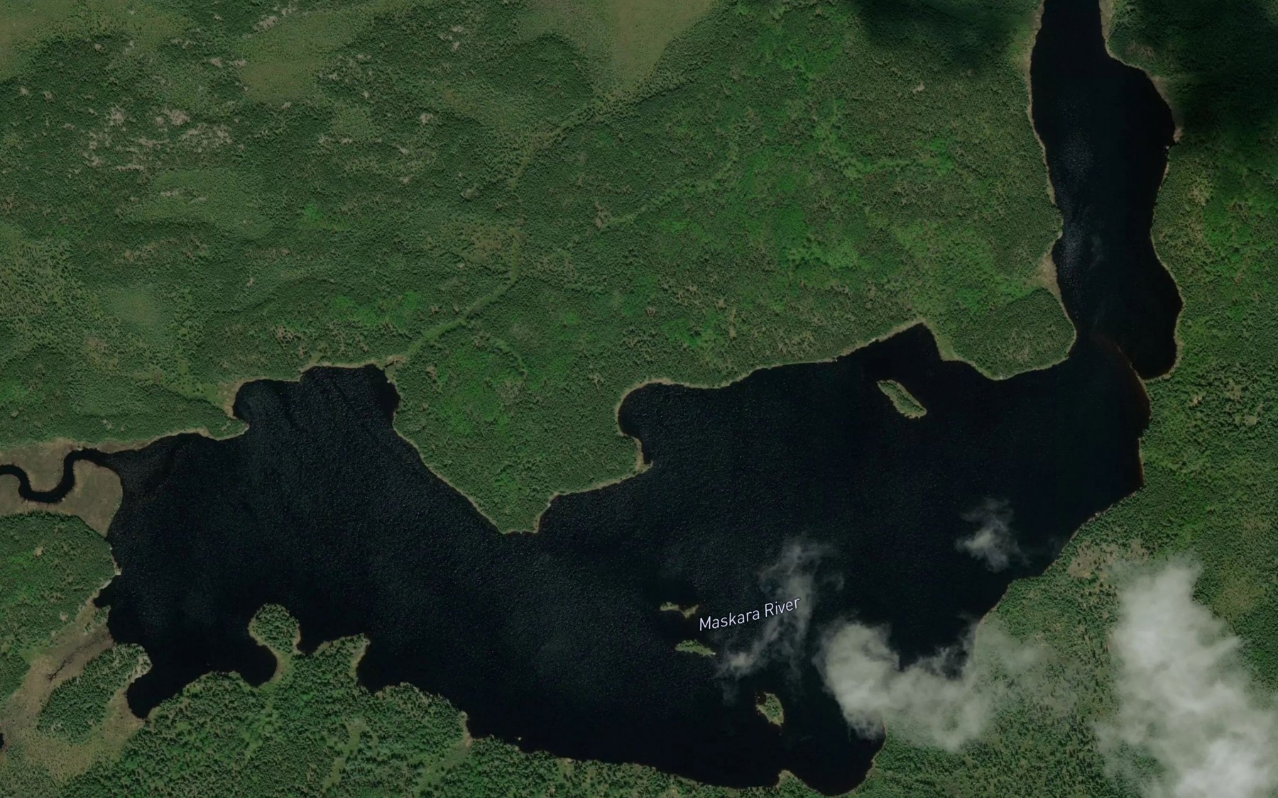 Satellite map of the Dotted Lake