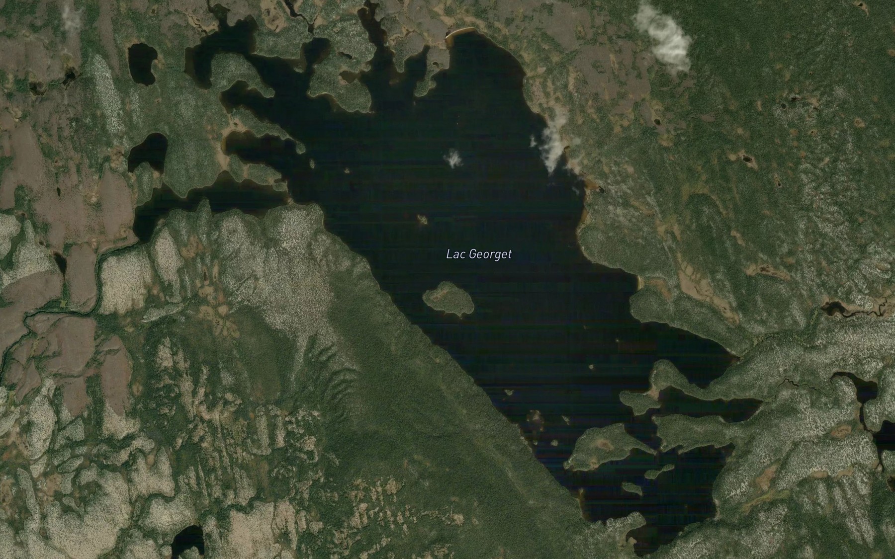 Satellite map of the Lac Georget