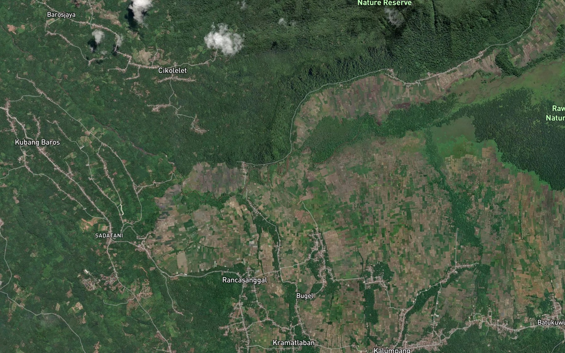 Satellite map of the Ci Kulungpancen