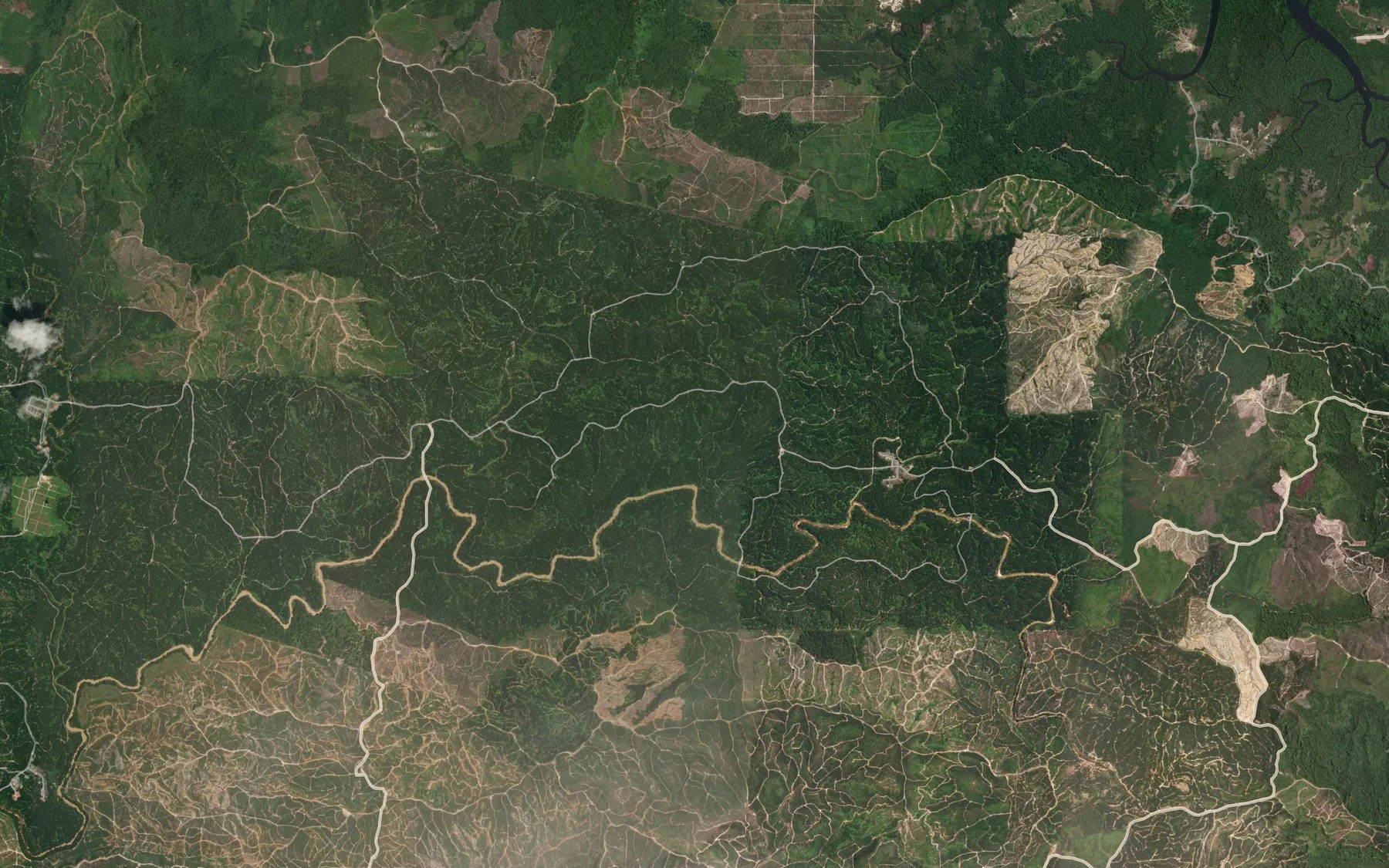 Satellite map of the Sungai Pombon