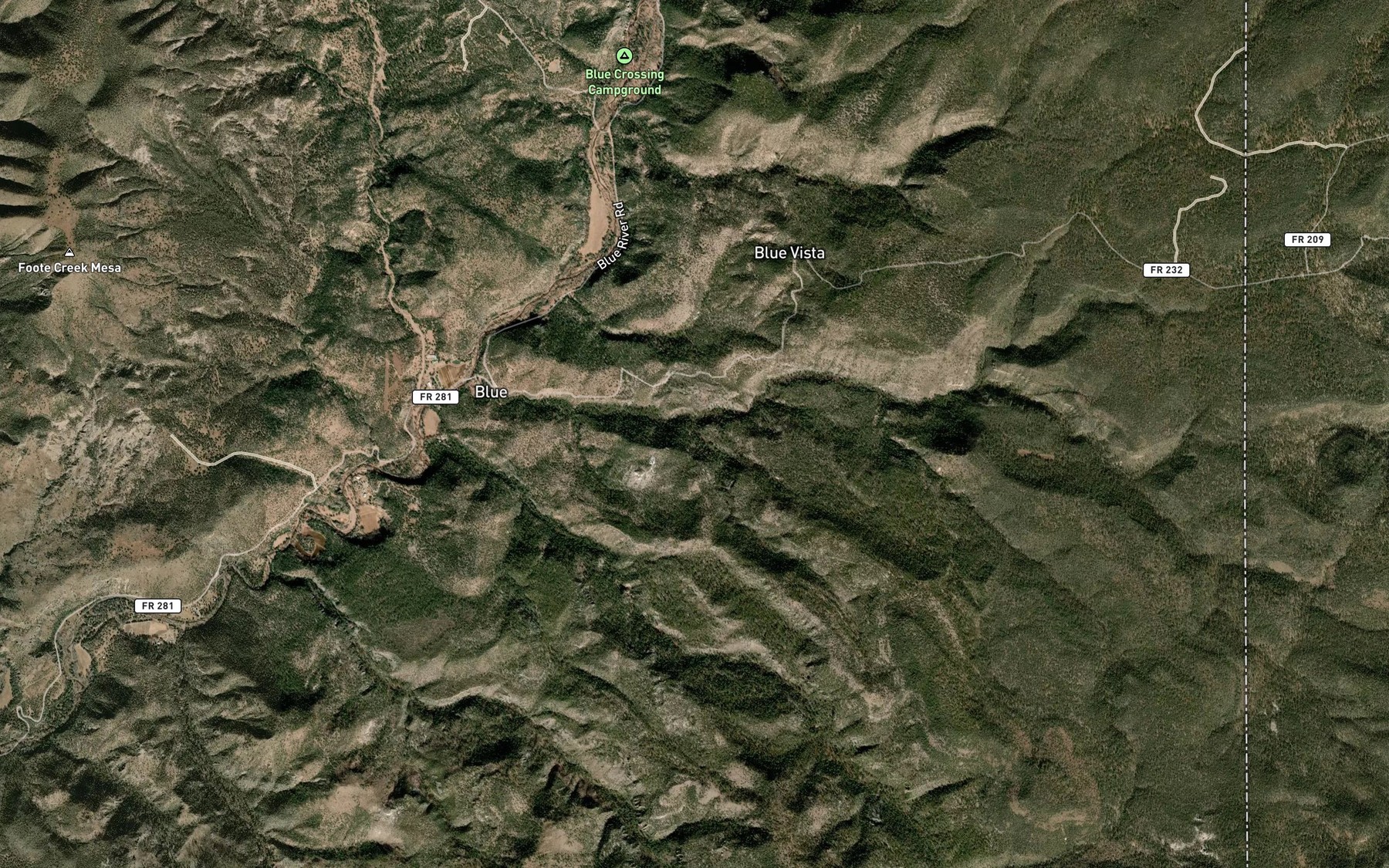 Satellite map of the Lower Steeple Spring