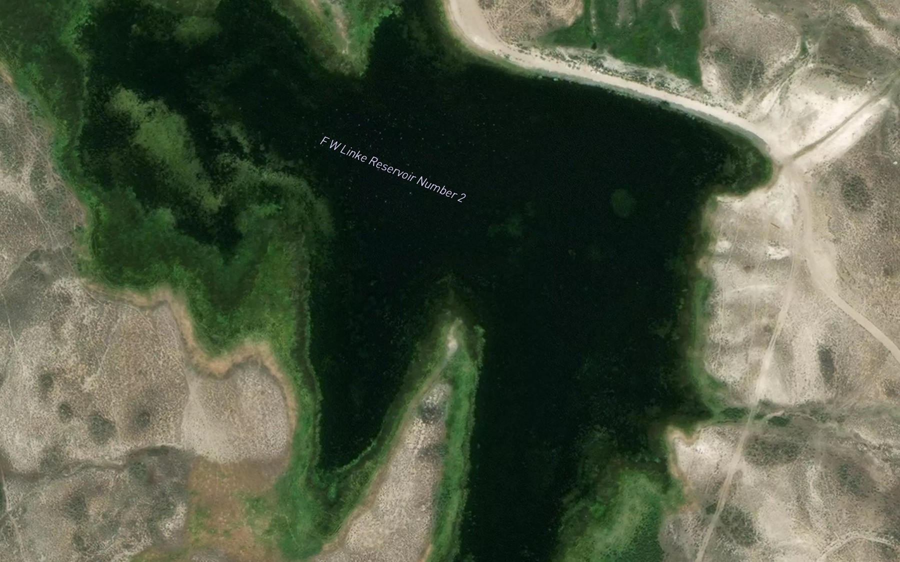 Satellite map of the F W Linke Reservoir Number 2