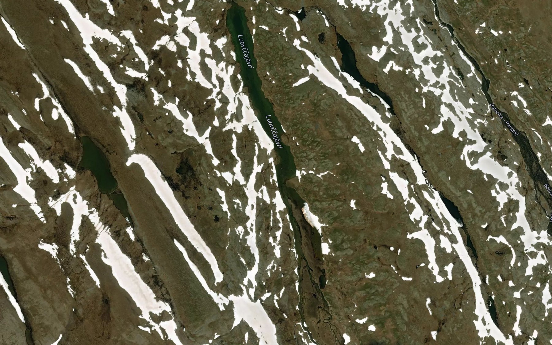 Satellite map of the Luovcajavri