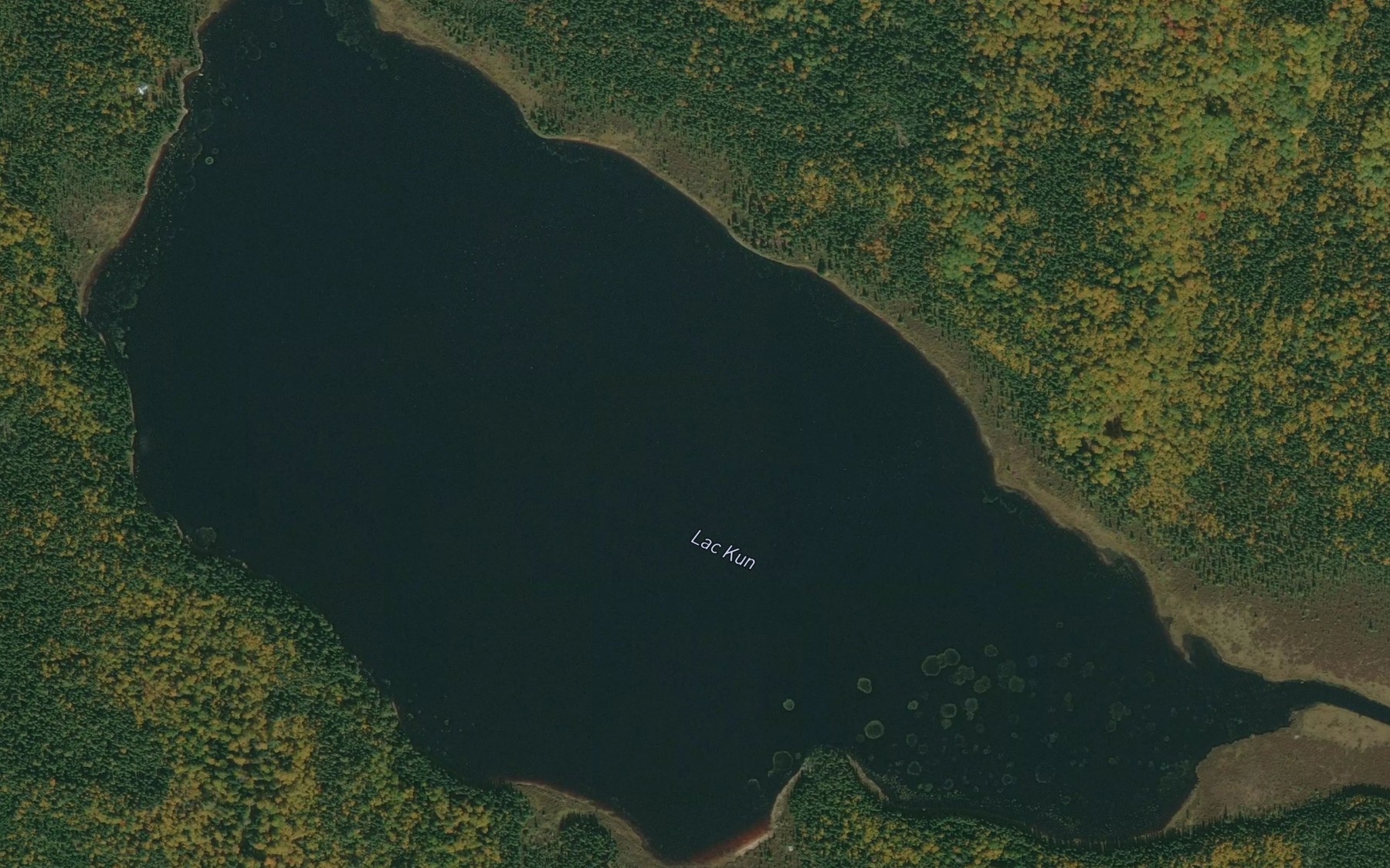 Satellite map of the Lac Kun