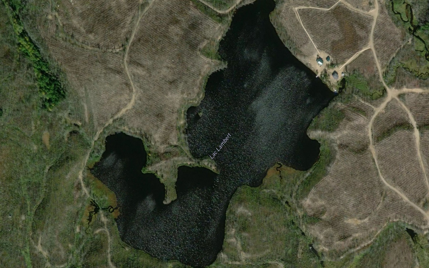 Satellite map of the Lac Lambert