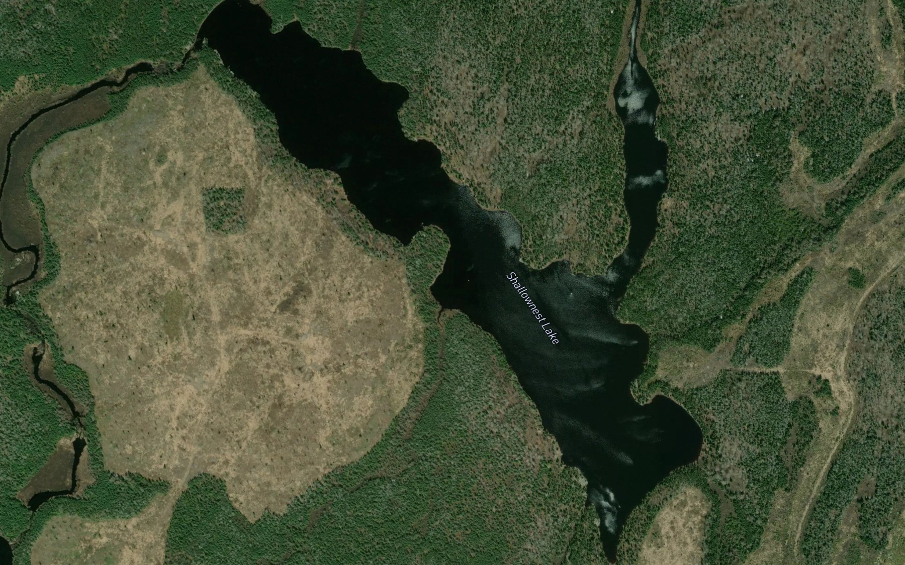 Satellite map of the Shallownest Lake