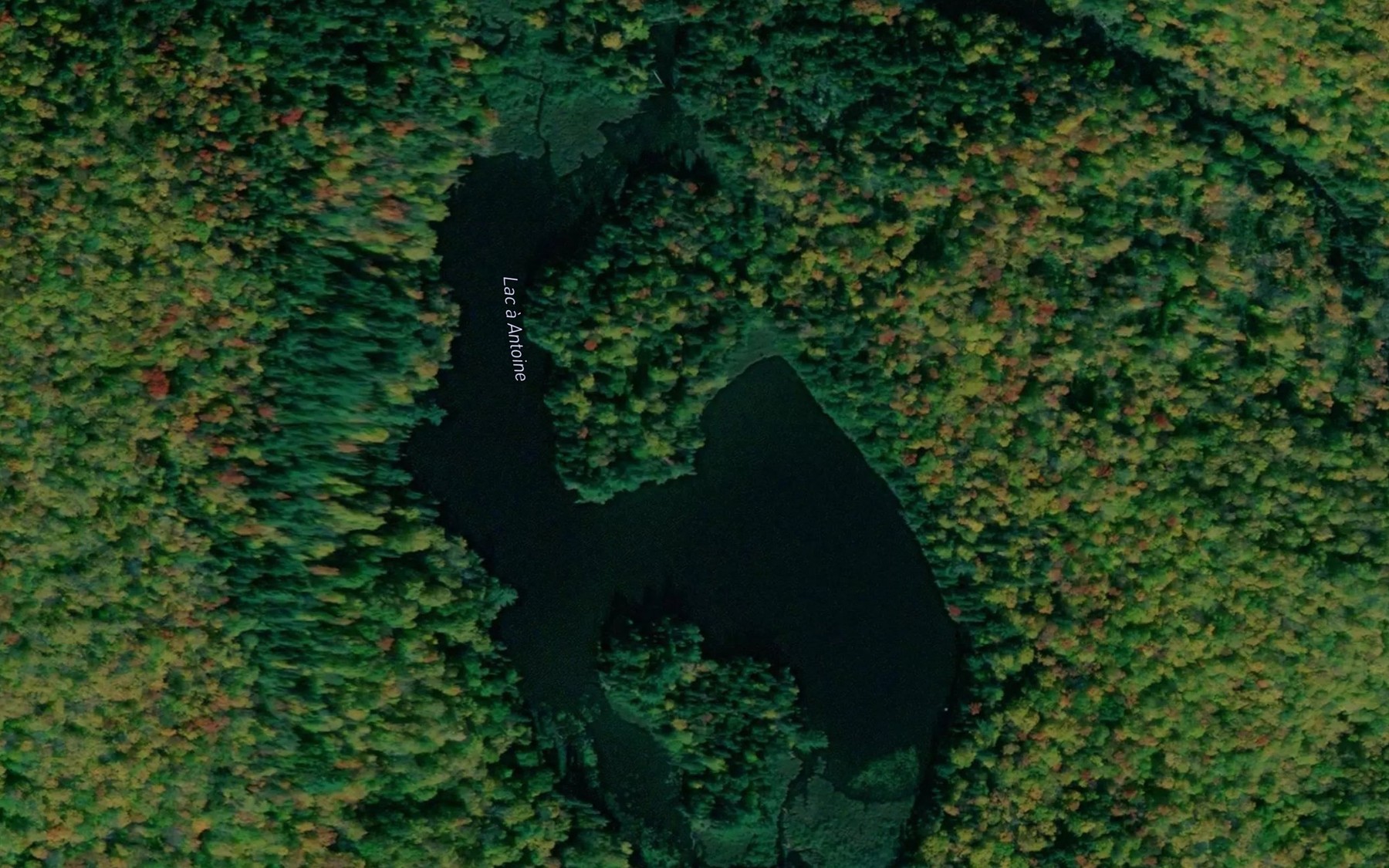 Satellite map of the Lac a Antoine
